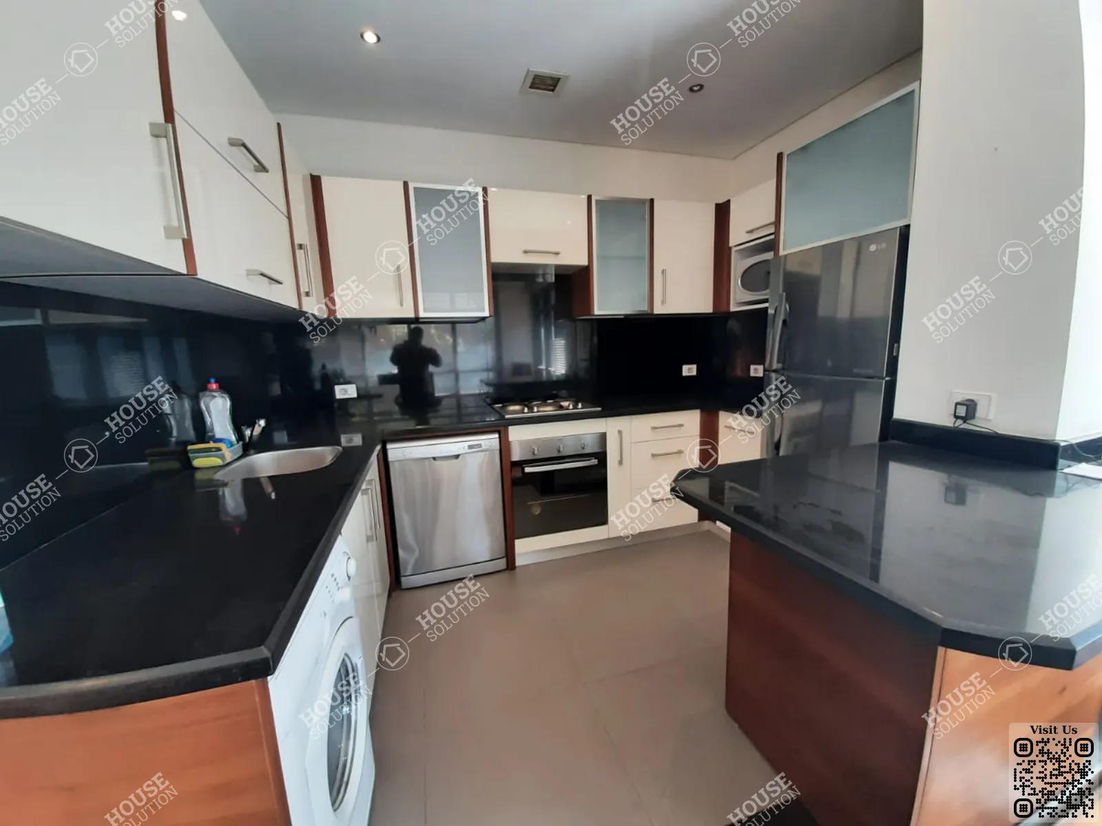KITCHEN  @ Studios For Rent In Maadi Maadi Degla Area: 85 m² consists of 1 Bedrooms 1 Bathrooms Modern furnished 5 stars #2561-2