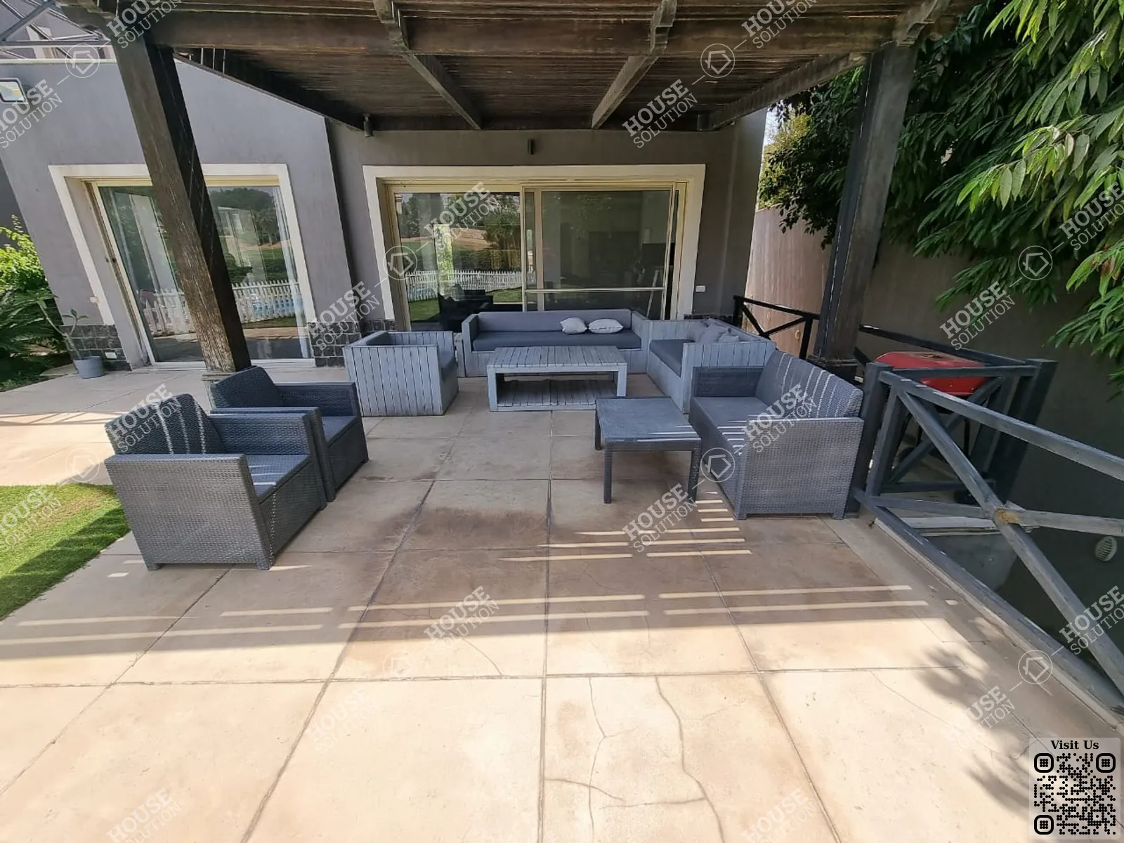 TERRACE  @ Villas For Rent In Katameya katameya Heights Area: 1080 m² consists of 5 Bedrooms 5 Bathrooms Semi furnished 5 stars #2568-2