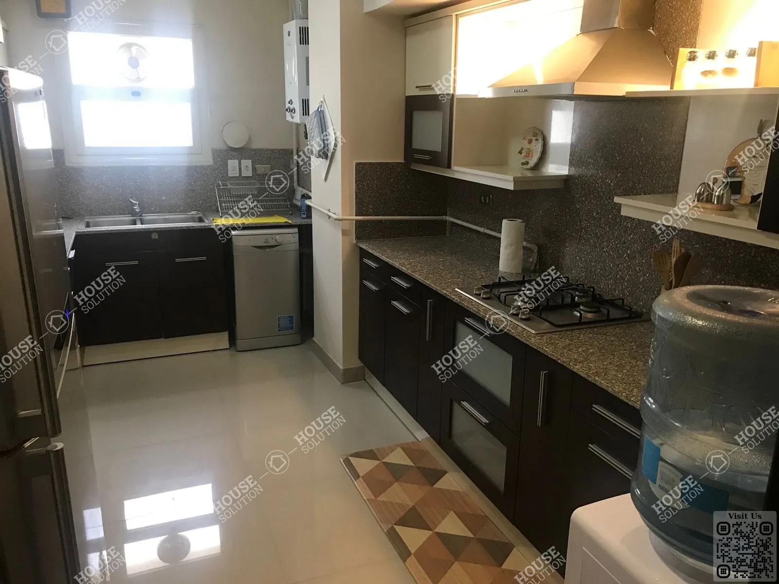 مطبخ @ شقق للإيجار في المعادي سرايات المعادي مساحة: 160 م² تتكون من 2 غرفة 2 حمام مفروش مودرن 5 نجوم #2686-2