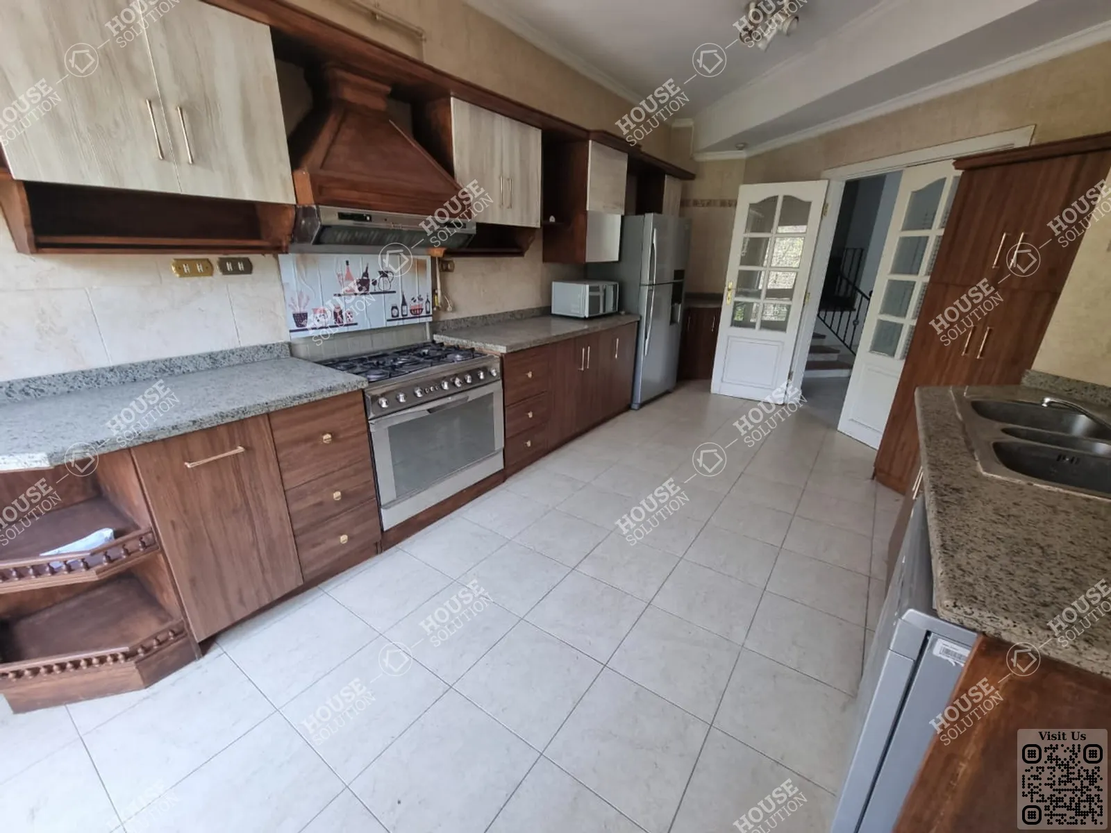 KITCHEN @ Apartments For Rent In Maadi Maadi Sarayat Area: 350 m² consists of 4 Bedrooms 4 Bathrooms Furnished 5 stars #2737-1