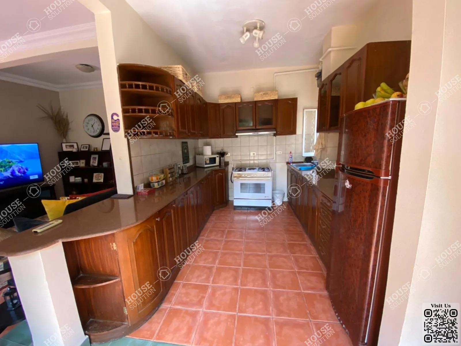 KITCHEN  @ Penthouses For Rent In Maadi Maadi Sarayat Area: 180 m² consists of 2 Bedrooms 1 Bathrooms Furnished 4 stars #2748-2