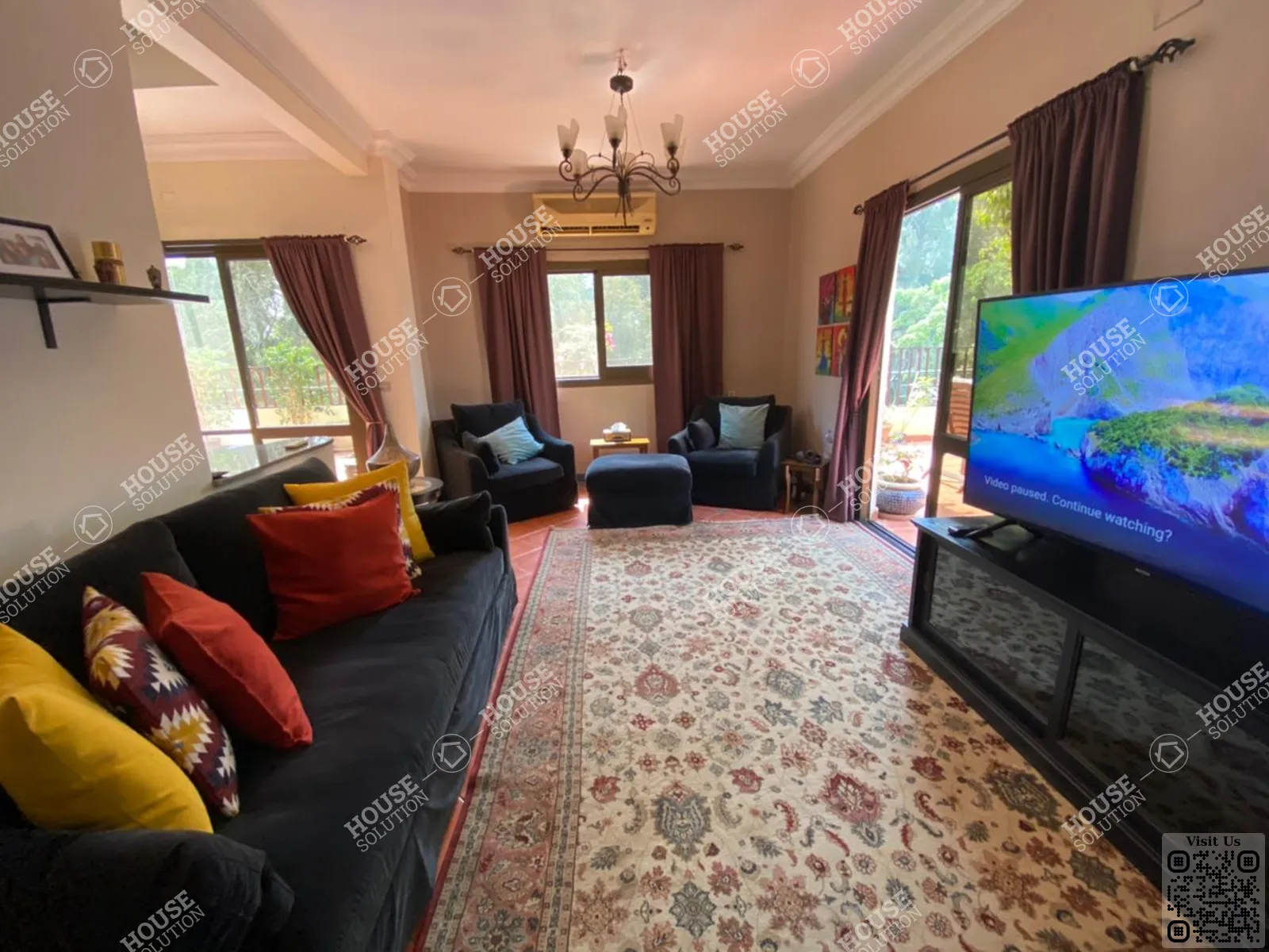 RECEPTION  @ Penthouses For Rent In Maadi Maadi Sarayat Area: 180 m² consists of 2 Bedrooms 1 Bathrooms Furnished 4 stars #2748-1