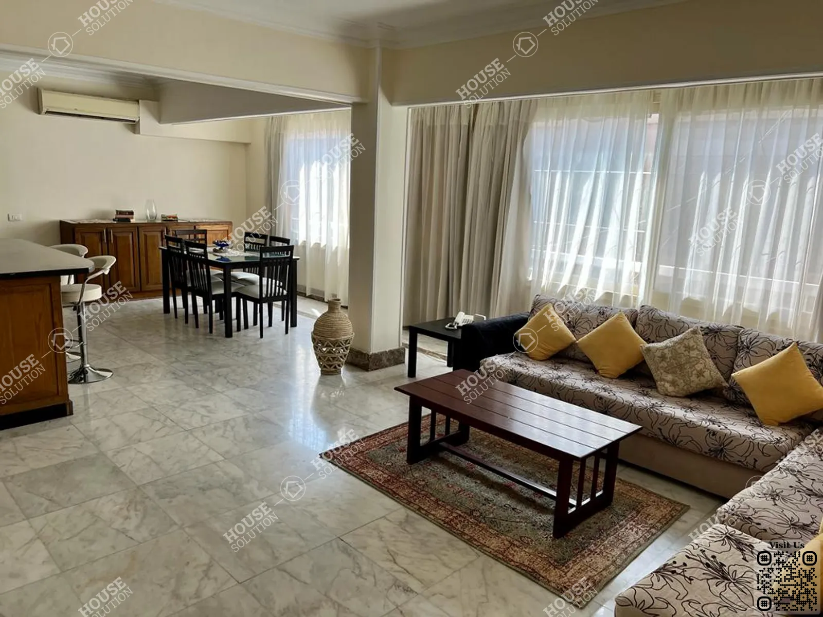 غرفة الاستقبال	 @ شقق للإيجار في المعادي سرايات المعادي مساحة: 200 م² تتكون من 3 غرفة 2 حمام مفروش 5 نجوم #2752-0