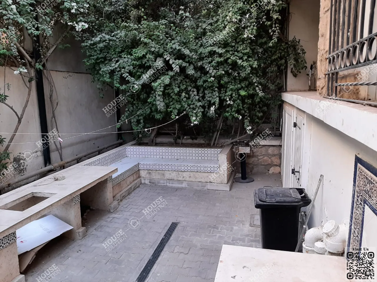 مصطبة	 @ دور ارضي للإيجار في المعادي سرايات المعادي مساحة: 230 م² تتكون من 3 غرفة 2 حمام مفروش مودرن 5 نجوم #2929-2