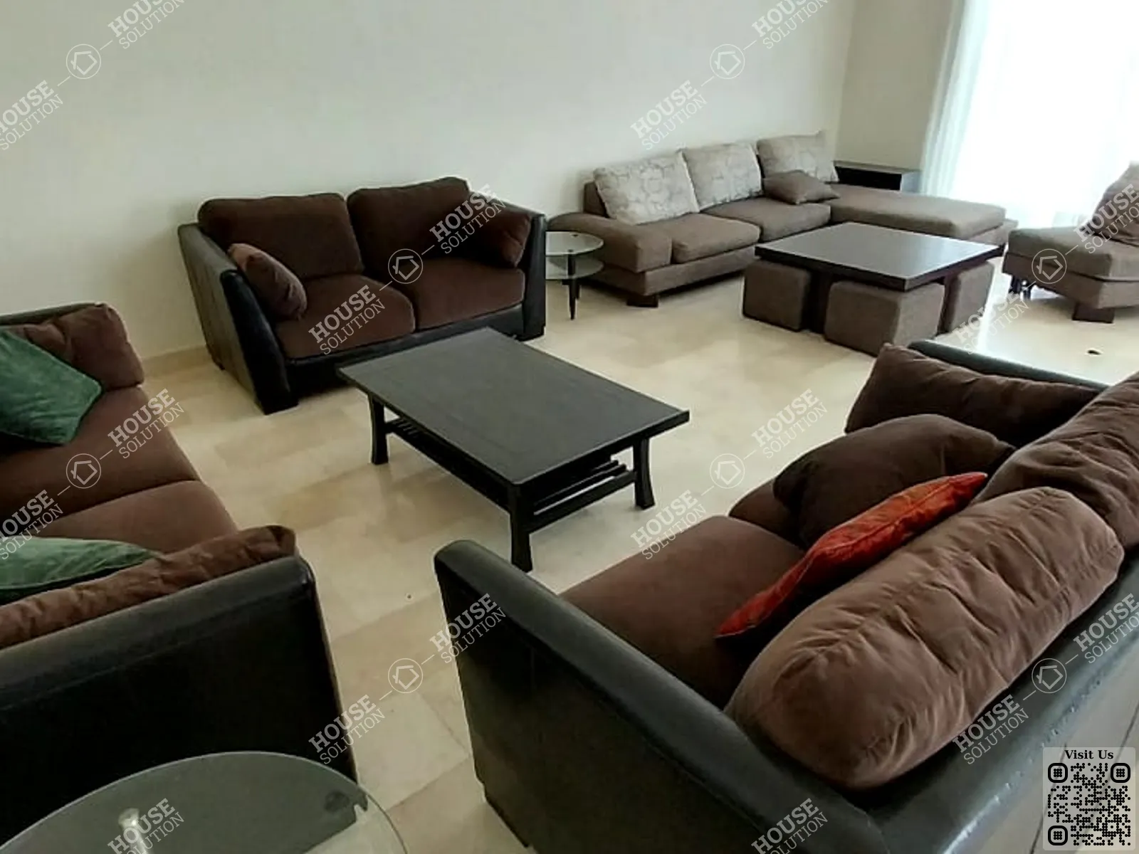 غرفة الاستقبال	 @ رووف للإيجار في المعادي سرايات المعادي مساحة: 200 م² تتكون من 3 غرفة 2 حمام مفروش مودرن 5 نجوم #2937-1