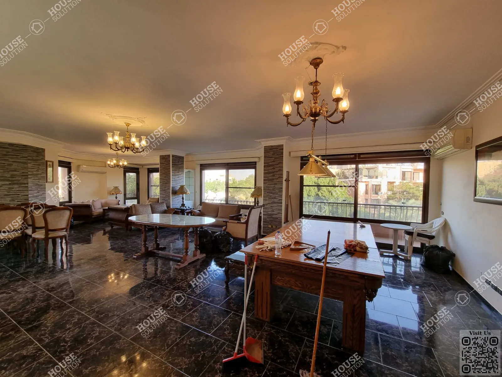 RECEPTION @ Apartments For Rent In Maadi Maadi Sarayat Area: 280 m² consists of 4 Bedrooms 3 Bathrooms Furnished 5 stars #2960-0