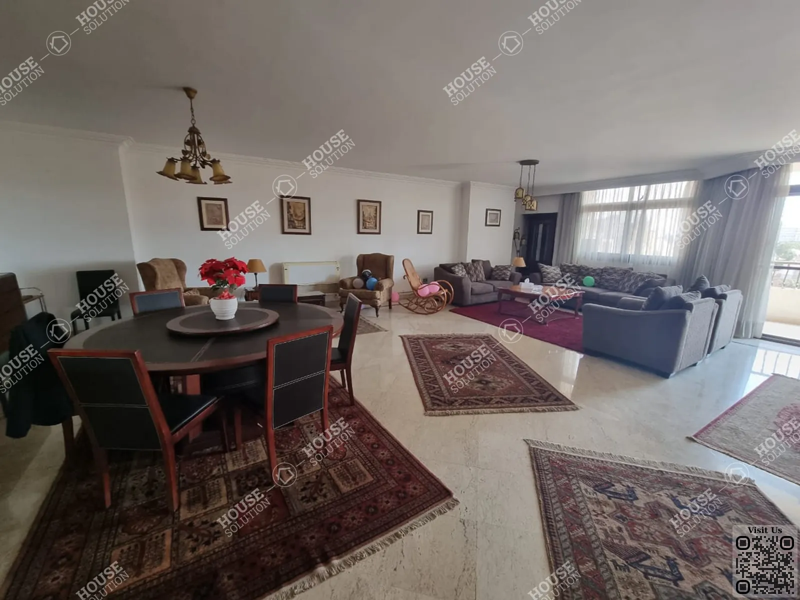 RECEPTION  @ Apartments For Rent In Maadi Maadi Sarayat Area: 280 m² consists of 3 Bedrooms 2 Bathrooms Furnished 5 stars #3029-0