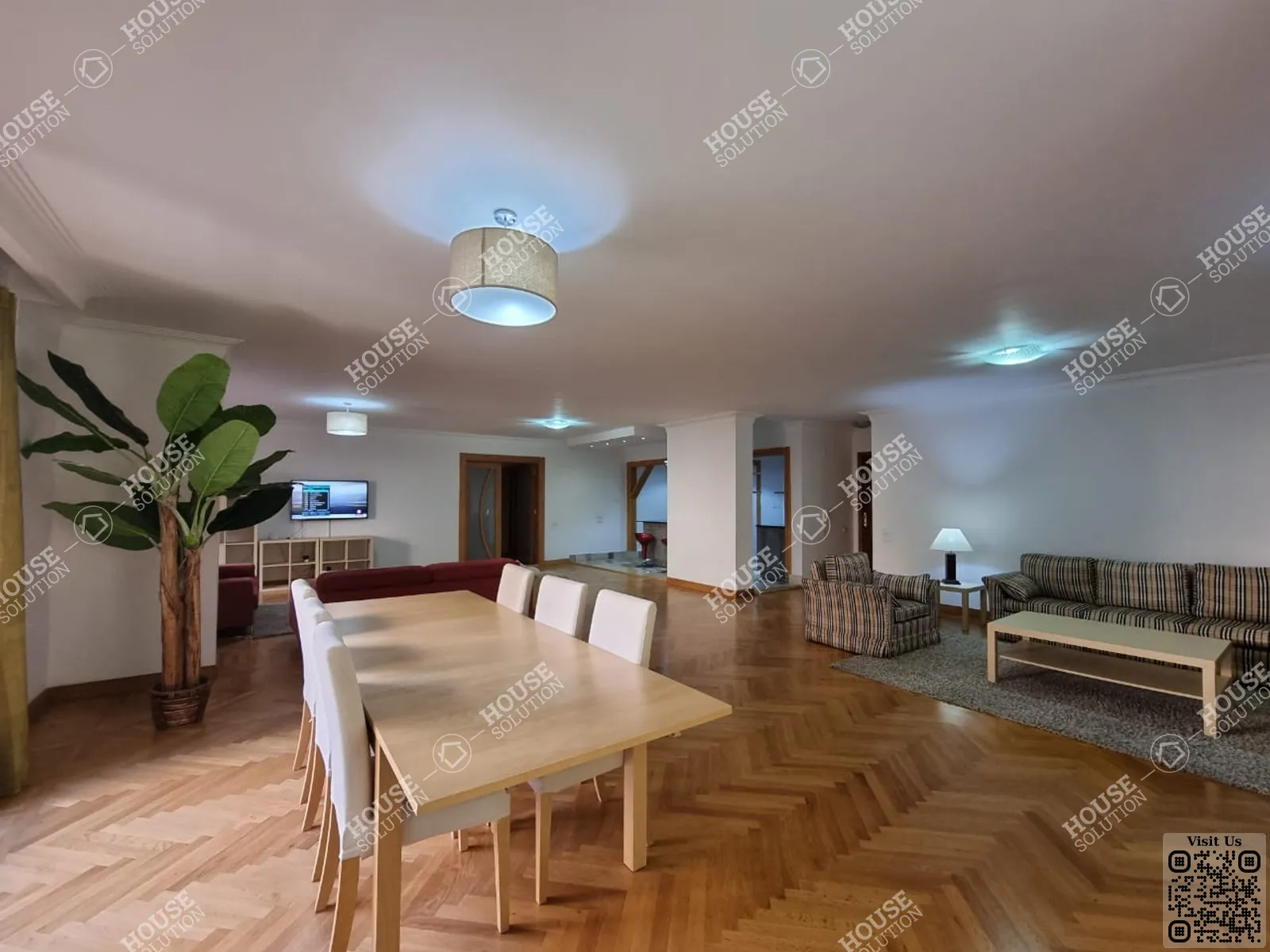 غرفة الاستقبال	 @ شقق للإيجار في المعادي سرايات المعادي مساحة: 225 م² تتكون من 3 غرفة 3 حمام مفروش مودرن 5 نجوم #3041-1