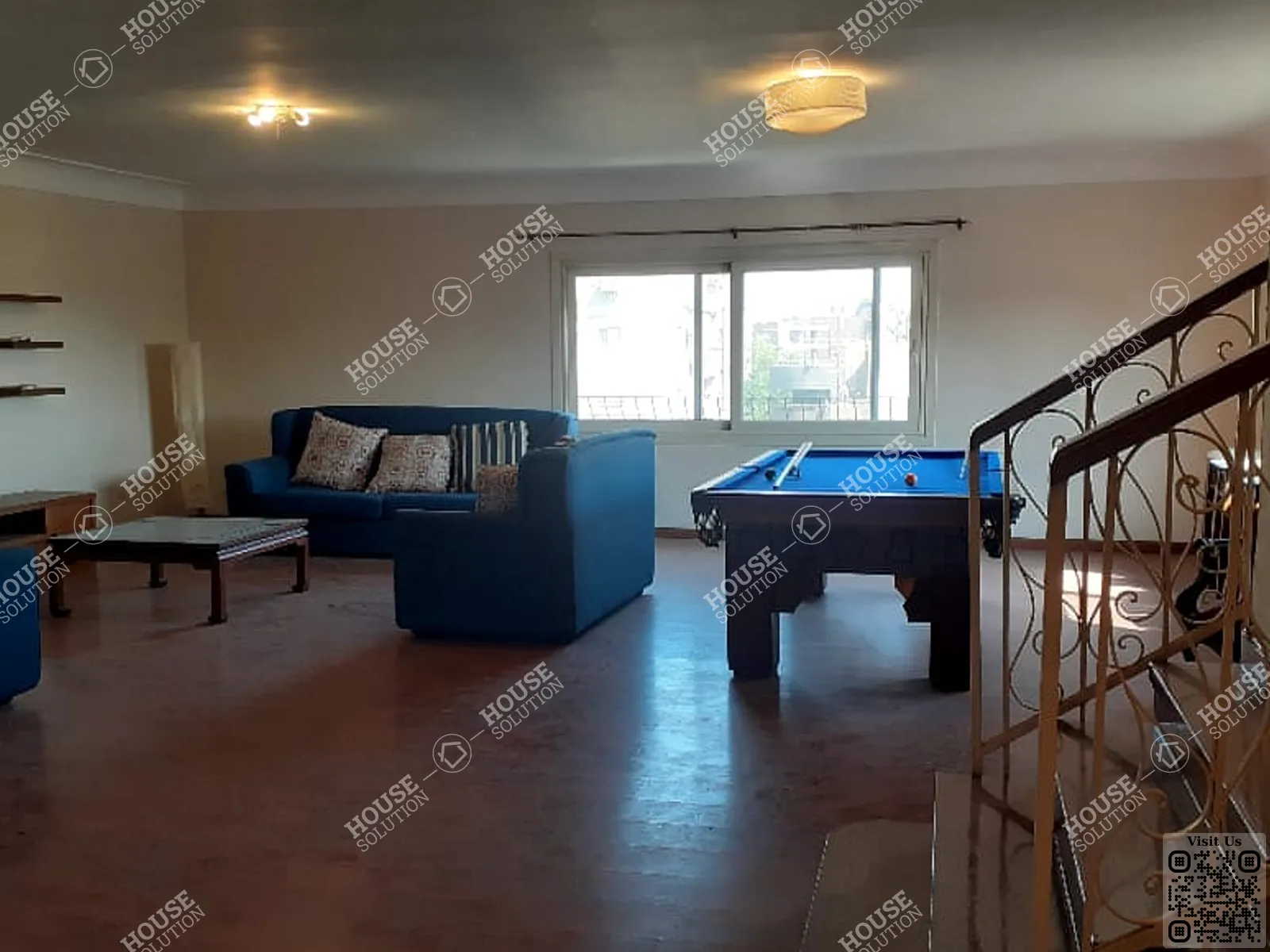 غرفة الاستقبال @ رووف للإيجار في المعادي سرايات المعادي مساحة: 320 م² تتكون من 4 غرفة 5 حمام مفروش 5 نجوم #3128-2