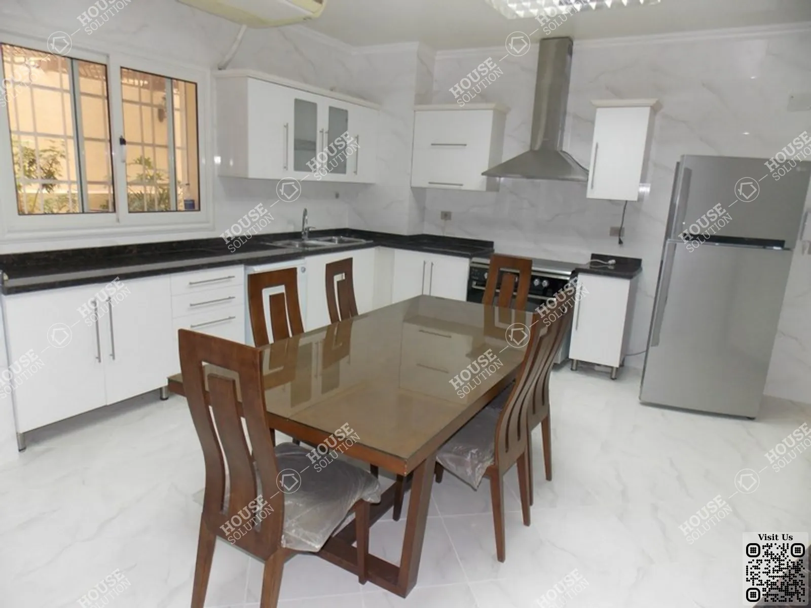 مطبخ @ شقق للإيجار في المعادي سرايات المعادي مساحة: 480 م² تتكون من 5 غرفة 6 حمام مفروش 5 نجوم #3155-2