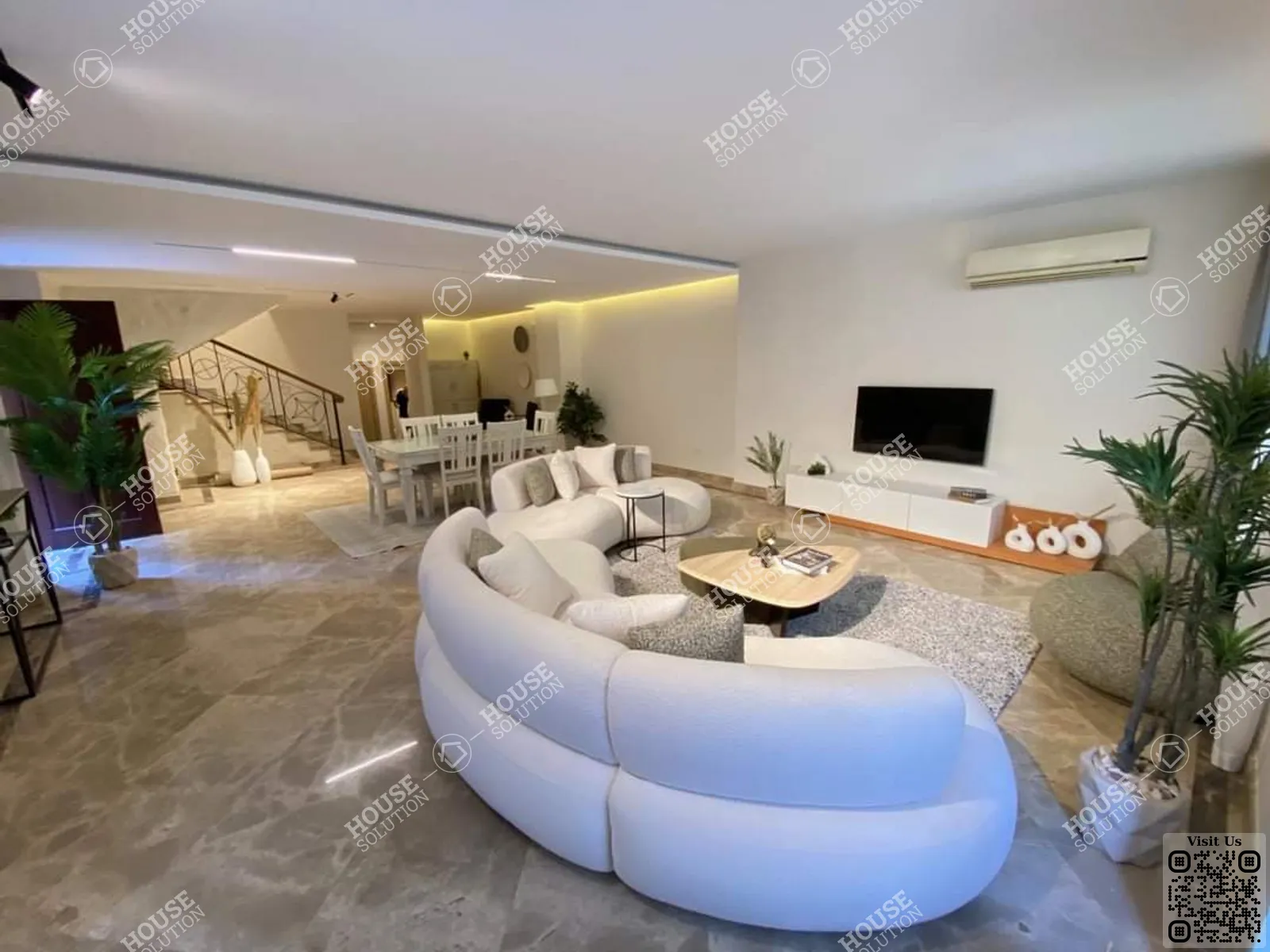RECEPTION  @ Ground Floors For Rent In Maadi Maadi Sarayat Area: 250 m² consists of 4 Bedrooms 3 Bathrooms Modern furnished 5 stars #3193-0