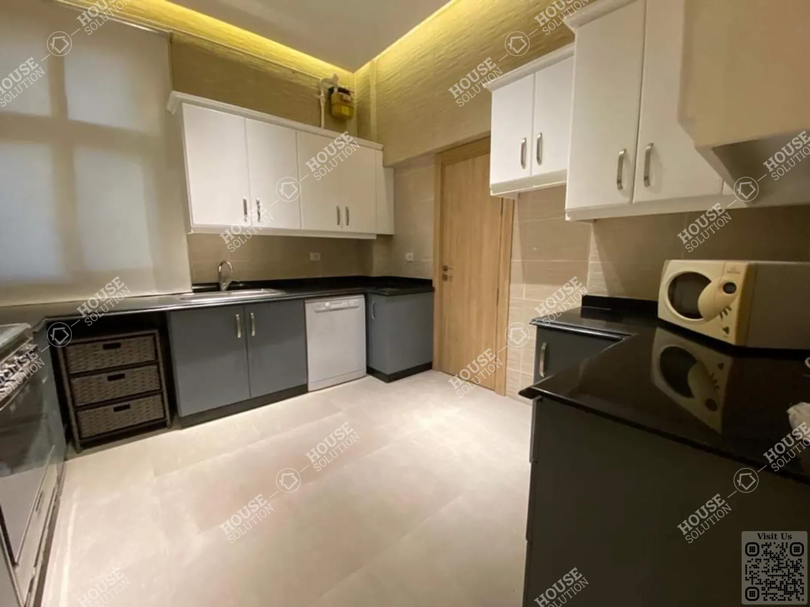 KITCHEN  @ Ground Floors For Rent In Maadi Maadi Sarayat Area: 250 m² consists of 4 Bedrooms 3 Bathrooms Modern furnished 5 stars #3193-2