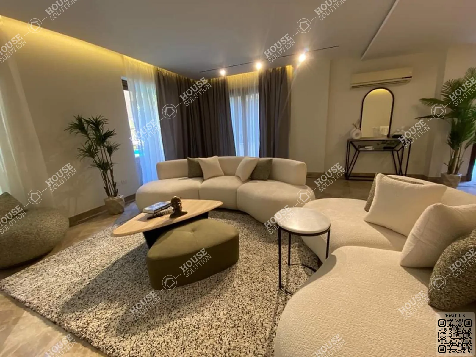 RECEPTION  @ Ground Floors For Rent In Maadi Maadi Sarayat Area: 250 m² consists of 4 Bedrooms 3 Bathrooms Modern furnished 5 stars #3193-1