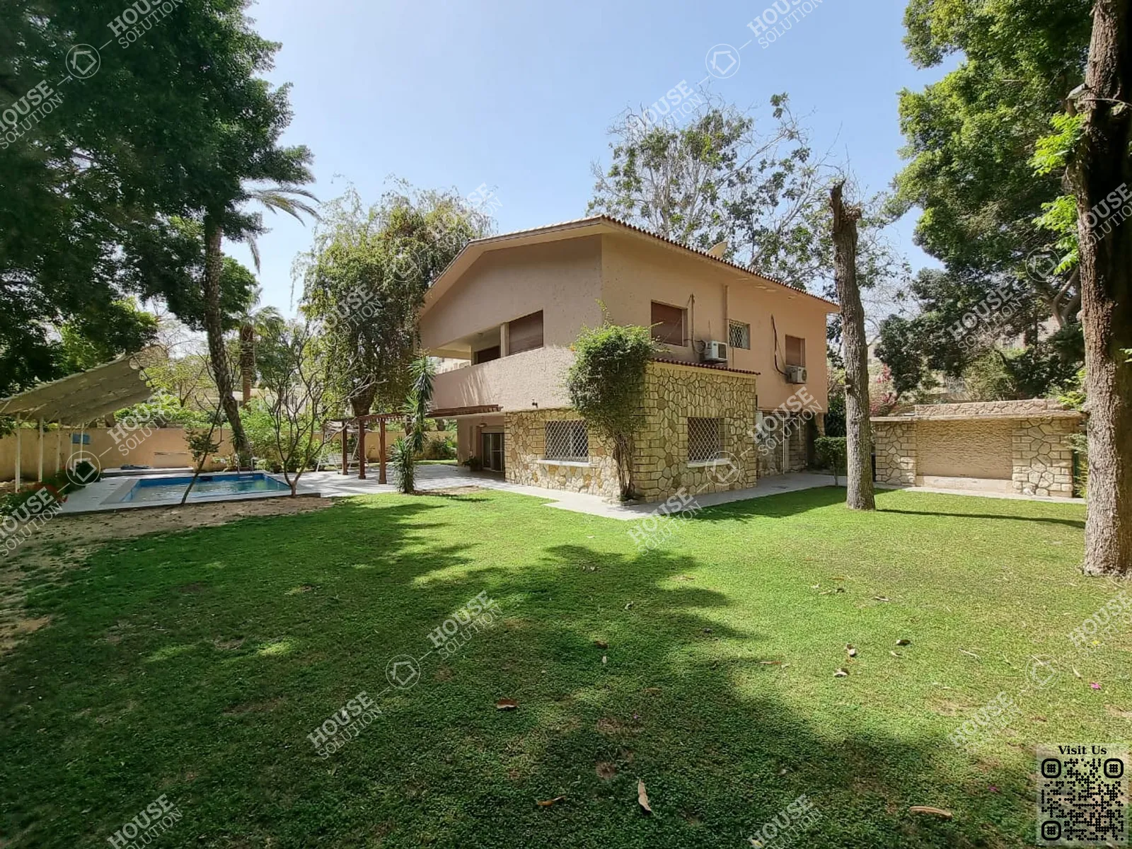 PRIVATE GARDEN  @ Villas For Rent In Maadi Maadi Sarayat Area: 525 m² consists of 4 Bedrooms 4 Bathrooms Semi furnished 5 stars #3213-1