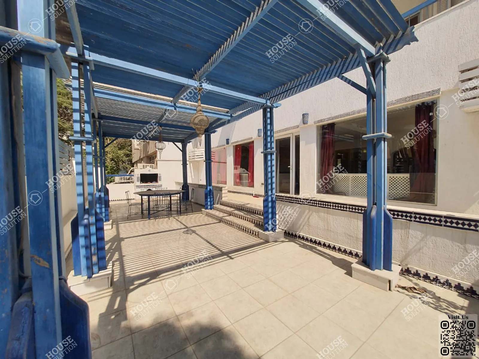 مصطبة @ دور ارضي للإيجار في المعادي سرايات المعادي مساحة: 400 م² تتكون من 4 غرفة 3 حمام مفروش مودرن 5 نجوم #3266-1