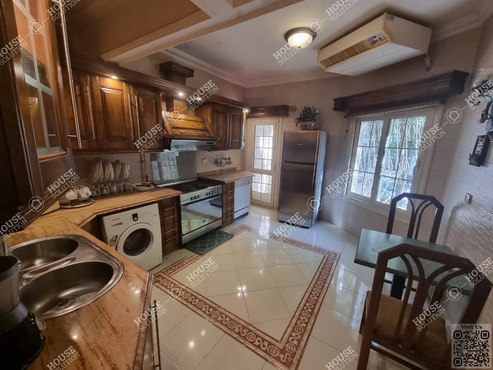 KITCHEN  @ Ground Floors For Rent In Maadi Maadi Degla Area: 320 m² consists of 3 Bedrooms 3 Bathrooms Furnished 5 stars #3360-2