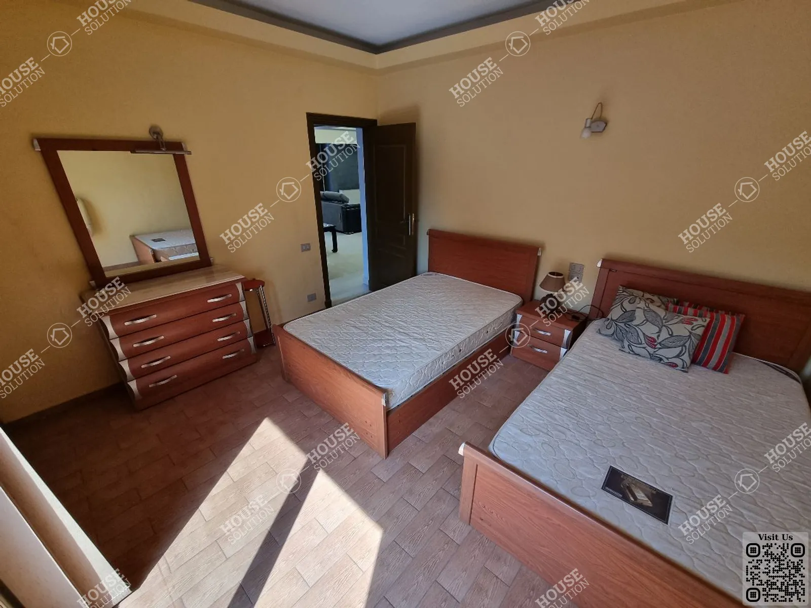 SECOND BEDROOM  @ Apartments For Rent In Maadi Maadi Sarayat Area: 120 m² consists of 2 Bedrooms 2 Bathrooms Furnished 5 stars #3388-1