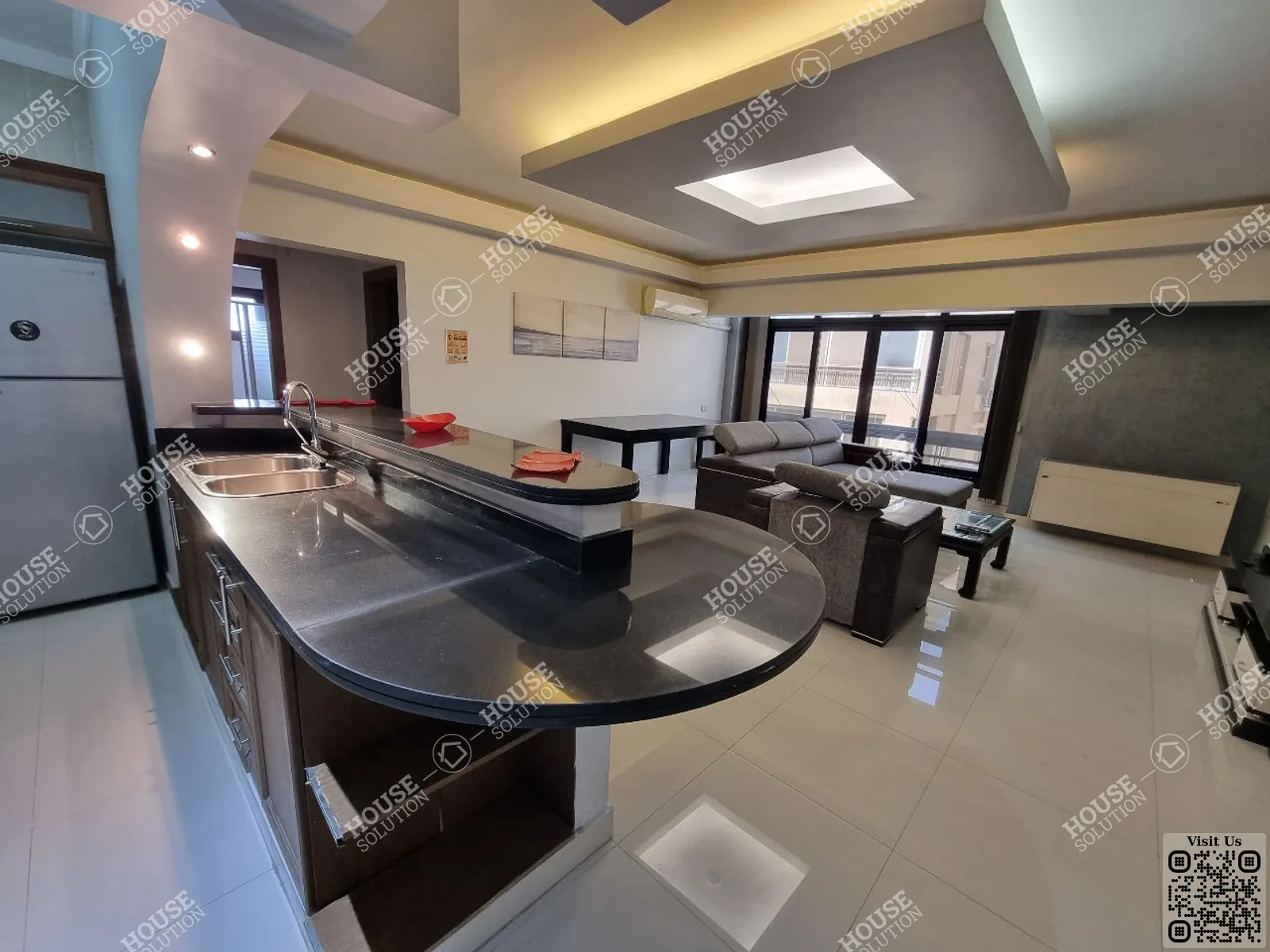 RECEPTION  @ Apartments For Rent In Maadi Maadi Sarayat Area: 120 m² consists of 2 Bedrooms 2 Bathrooms Furnished 5 stars #3388-0