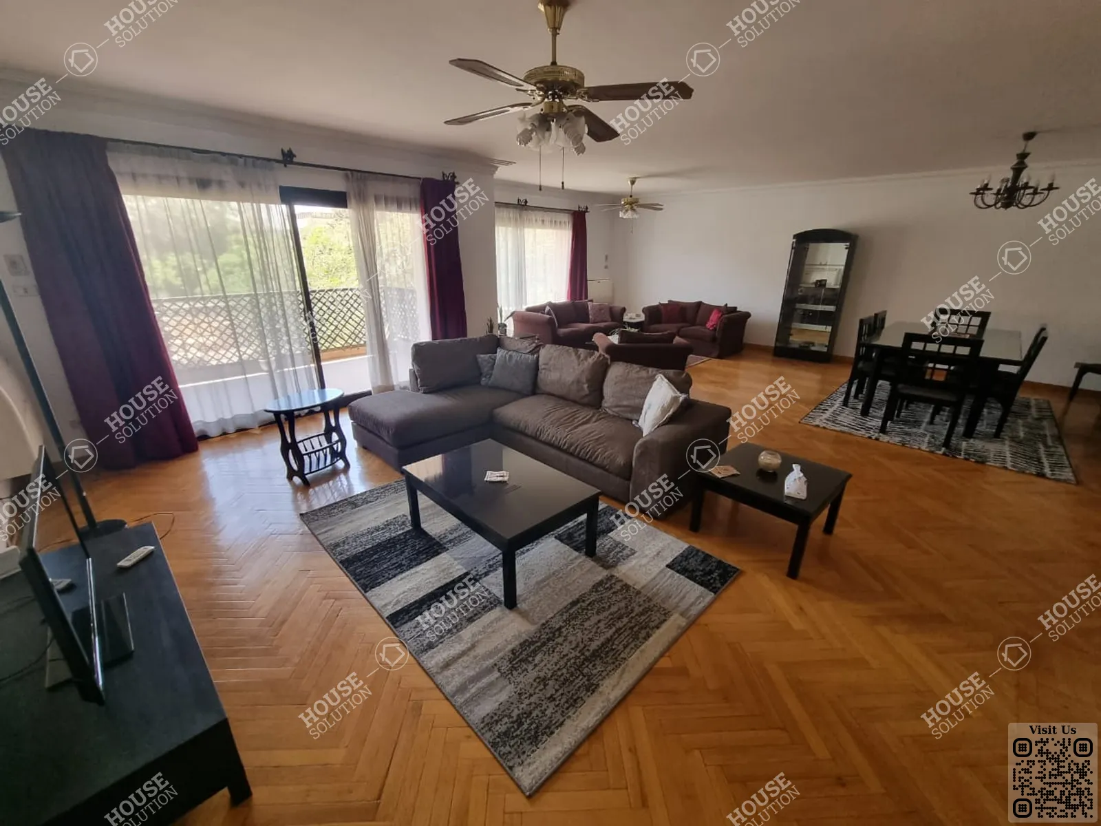 غرفة الاستقبال	 @ شقق للإيجار في المعادي سرايات المعادي مساحة: 180 م² تتكون من 3 غرفة 3 حمام مفروش 5 نجوم #3442-0