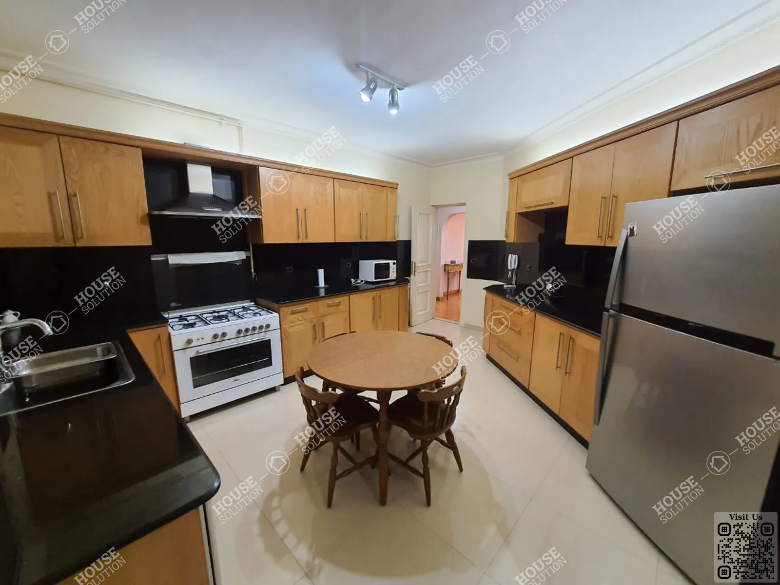 مطبخ @ دور ارضي للإيجار في المعادي سرايات المعادي مساحة: 200 م² تتكون من 3 غرفة 2 حمام مفروش 5 نجوم #3479-2