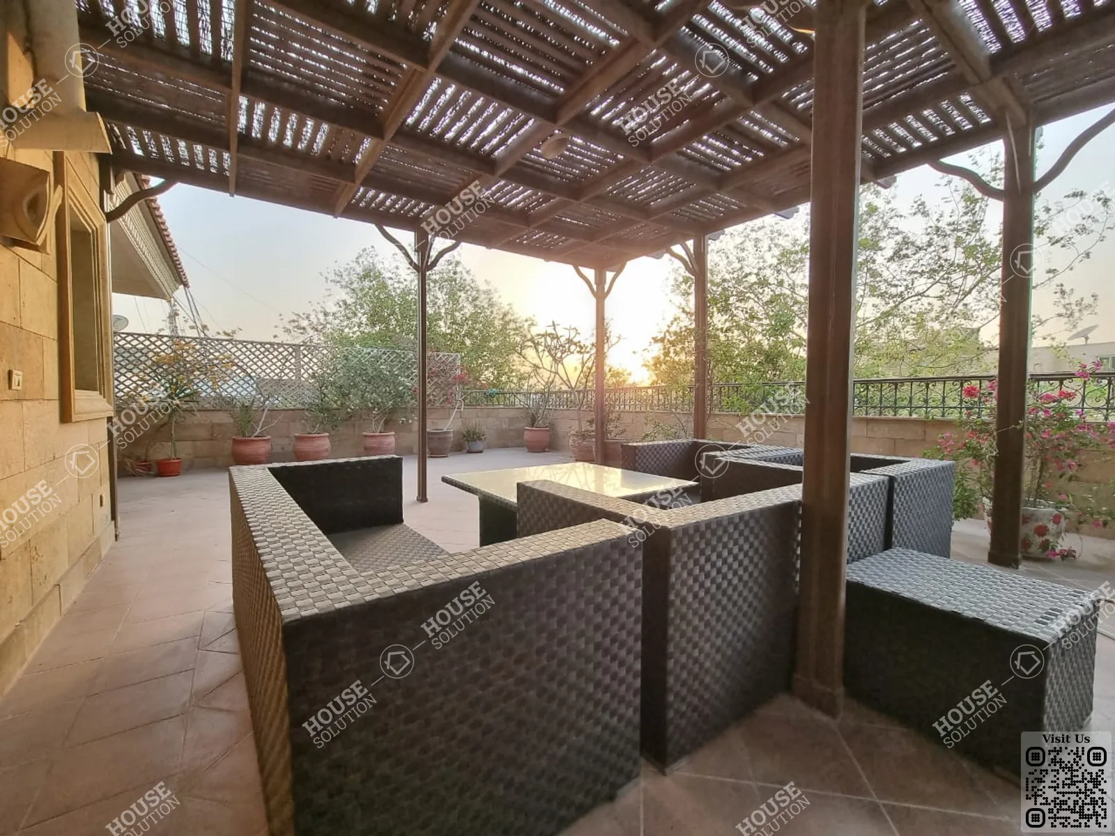 TERRACE  @ Apartments For Rent In Maadi Maadi Degla Area: 320 m² consists of 3 Bedrooms 2 Bathrooms Modern furnished 5 stars #3498-0