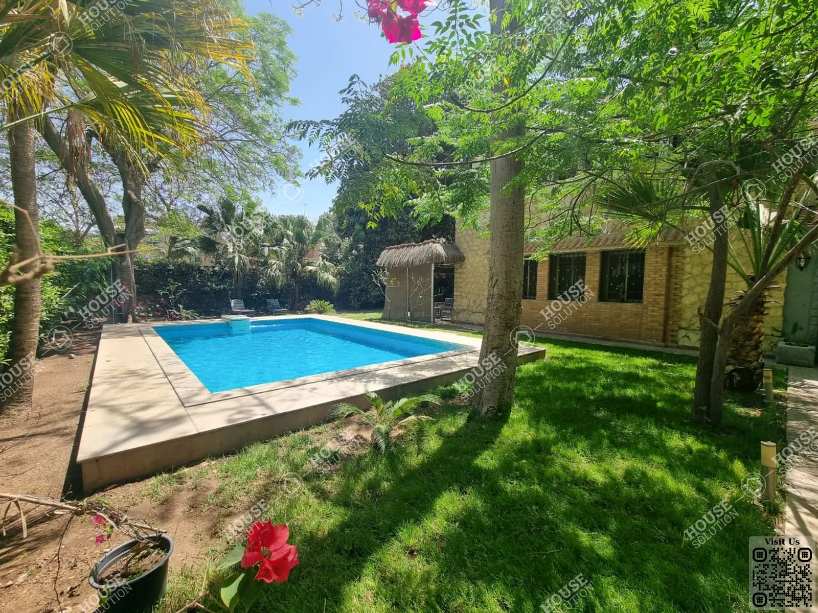 PRIVATE SWIMMING POOL  @ Villas For Rent In Maadi Maadi Sarayat Area: 1050 m² consists of 5 Bedrooms 4 Bathrooms Semi furnished 5 stars #3589-1