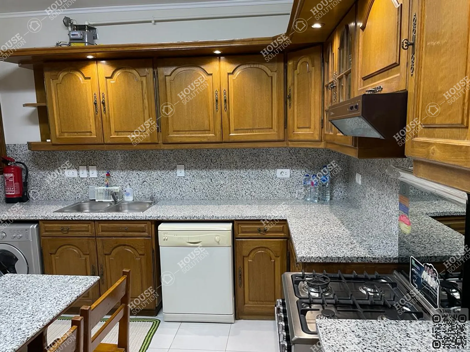 KITCHEN  @ Apartments For Rent In Maadi Maadi Sarayat Area: 180 m² consists of 3 Bedrooms 3 Bathrooms Furnished 5 stars #3595-2