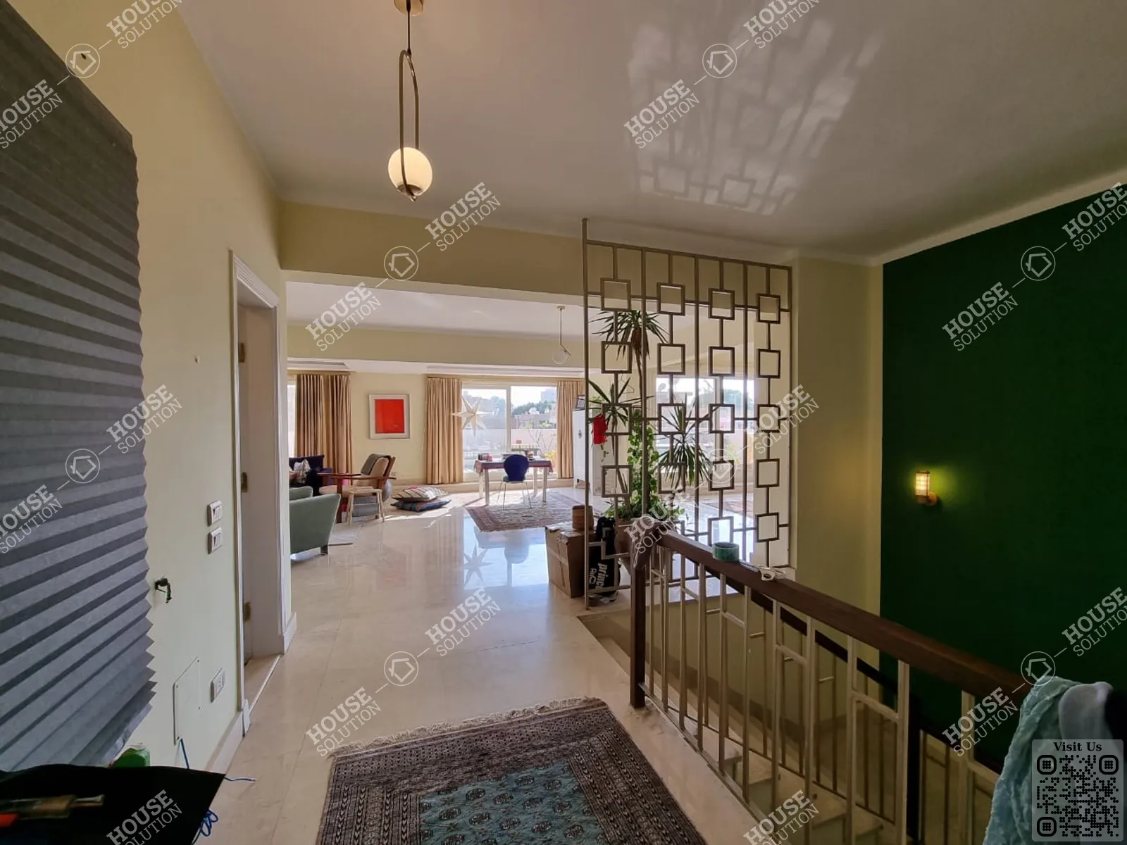 غرفة الاستقبال	 @ رووف للإيجار في المعادي سرايات المعادي مساحة: 450 م² تتكون من 3 غرفة 3 حمام مفروش مودرن 5 نجوم #3611-2