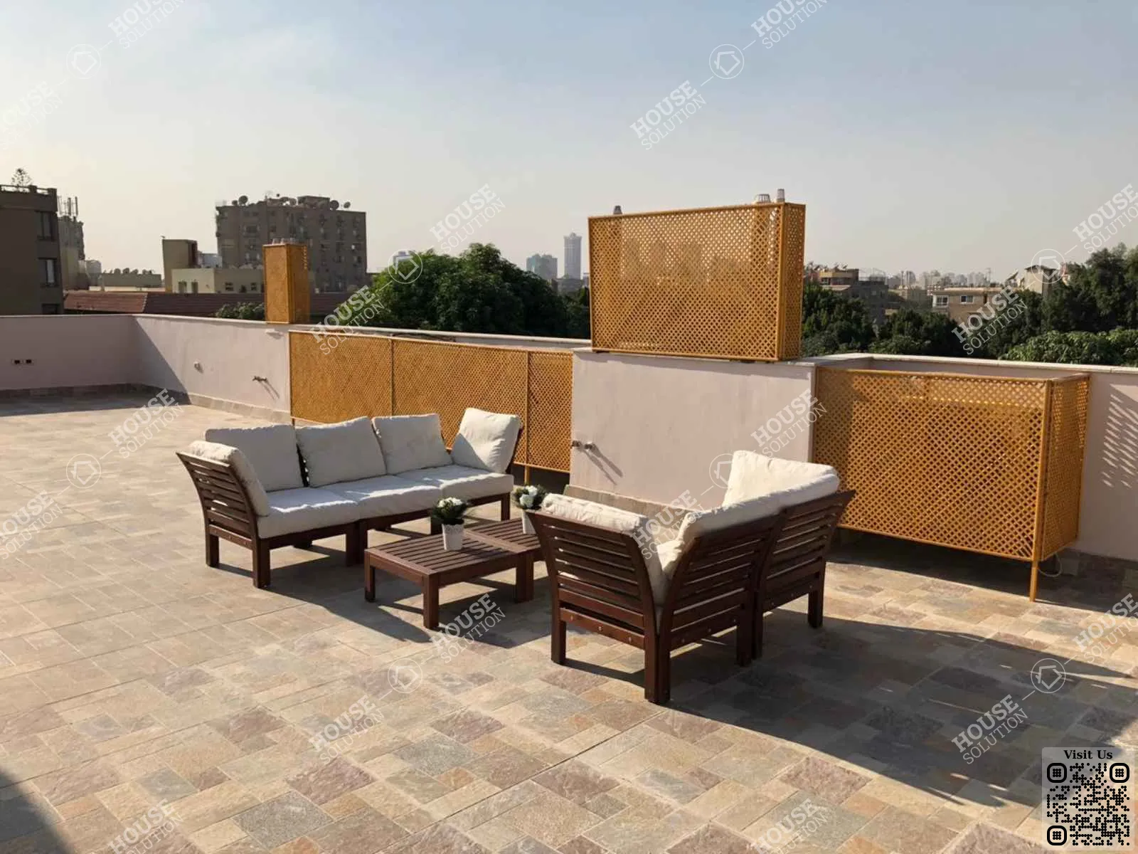 TERRACE  @ Studios For Rent In Maadi Maadi Sarayat Area: 70 m² consists of 1 Bedrooms 1 Bathrooms Modern furnished 5 stars #3664-1