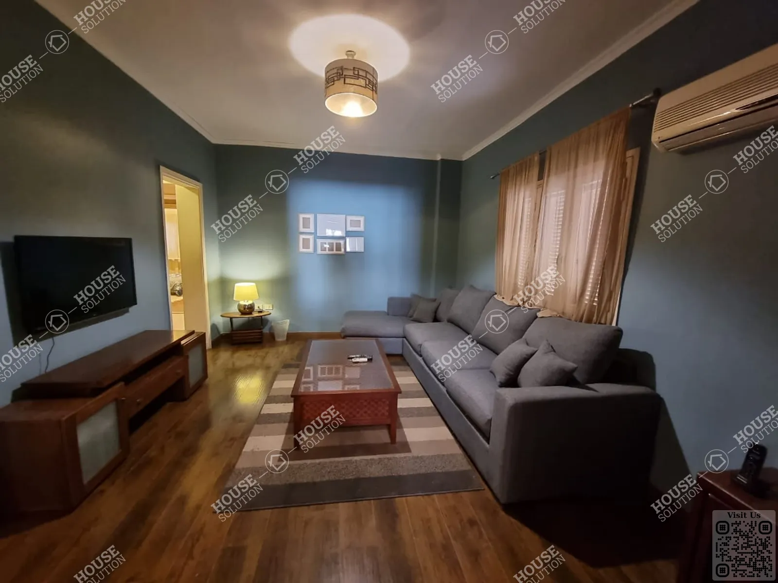 LIVING AREA  @ Apartments For Rent In Maadi Maadi Sarayat Area: 140 m² consists of 2 Bedrooms 2 Bathrooms Modern furnished 5 stars #3721-1