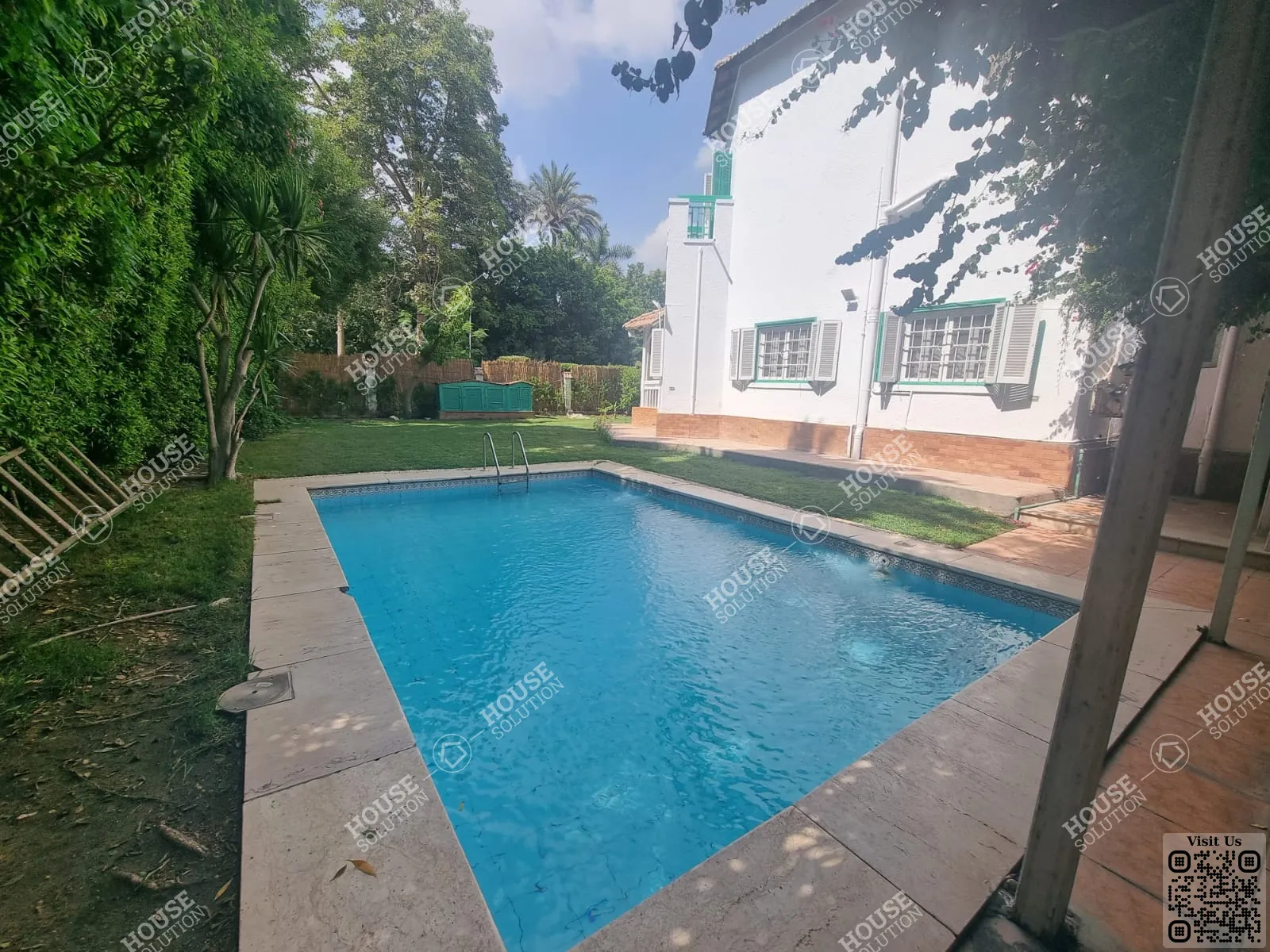 حوض سباحة خاص @ فيلات للإيجار في المعادي سرايات المعادي مساحة: 1050 م² تتكون من 4 غرفة 4 حمام مفروش 5 نجوم #3764-1