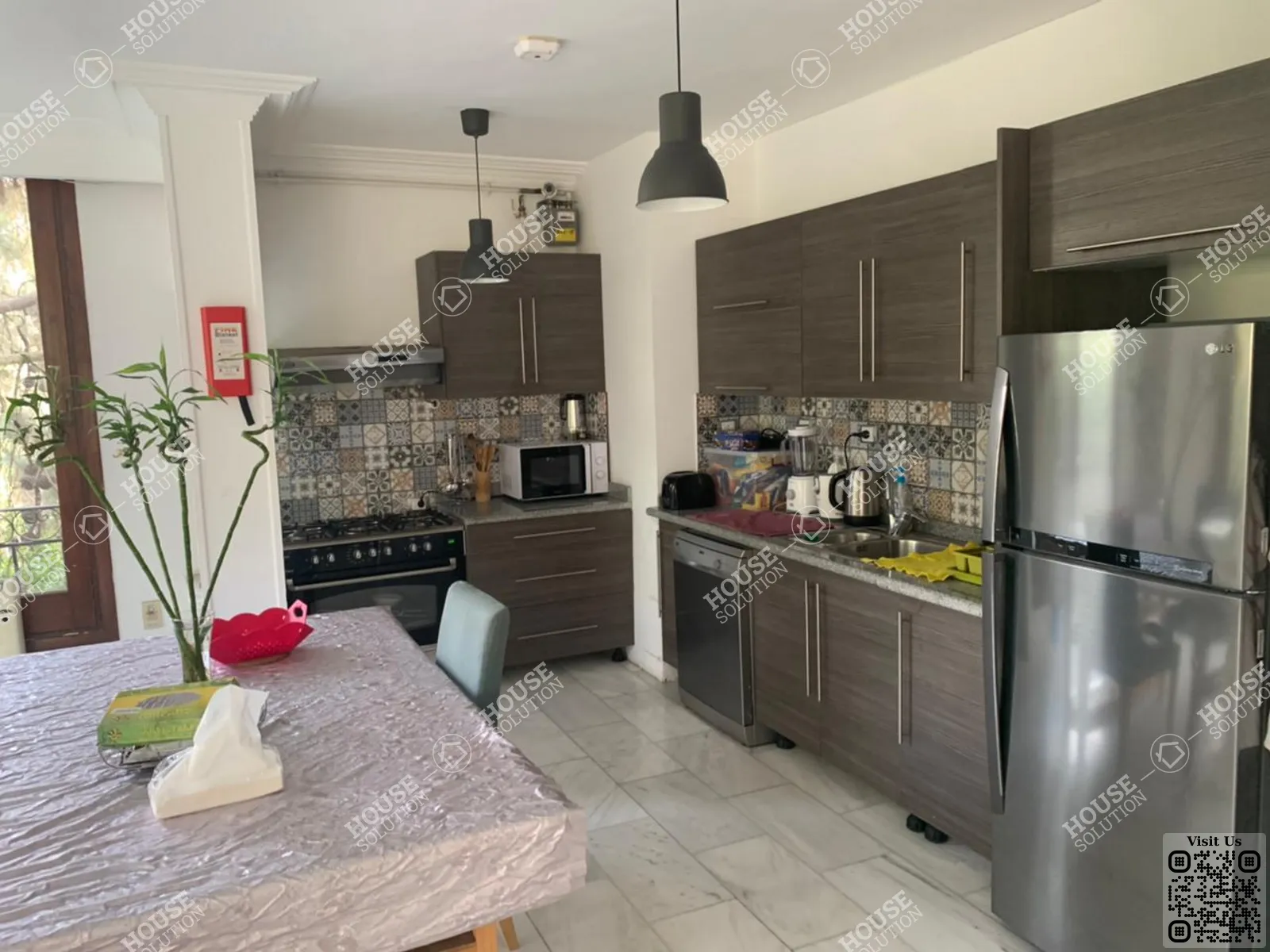 KITCHEN @ Apartments For Rent In Maadi Maadi Sarayat Area: 180 m² consists of 2 Bedrooms 2 Bathrooms Modern furnished 5 stars #3778-1
