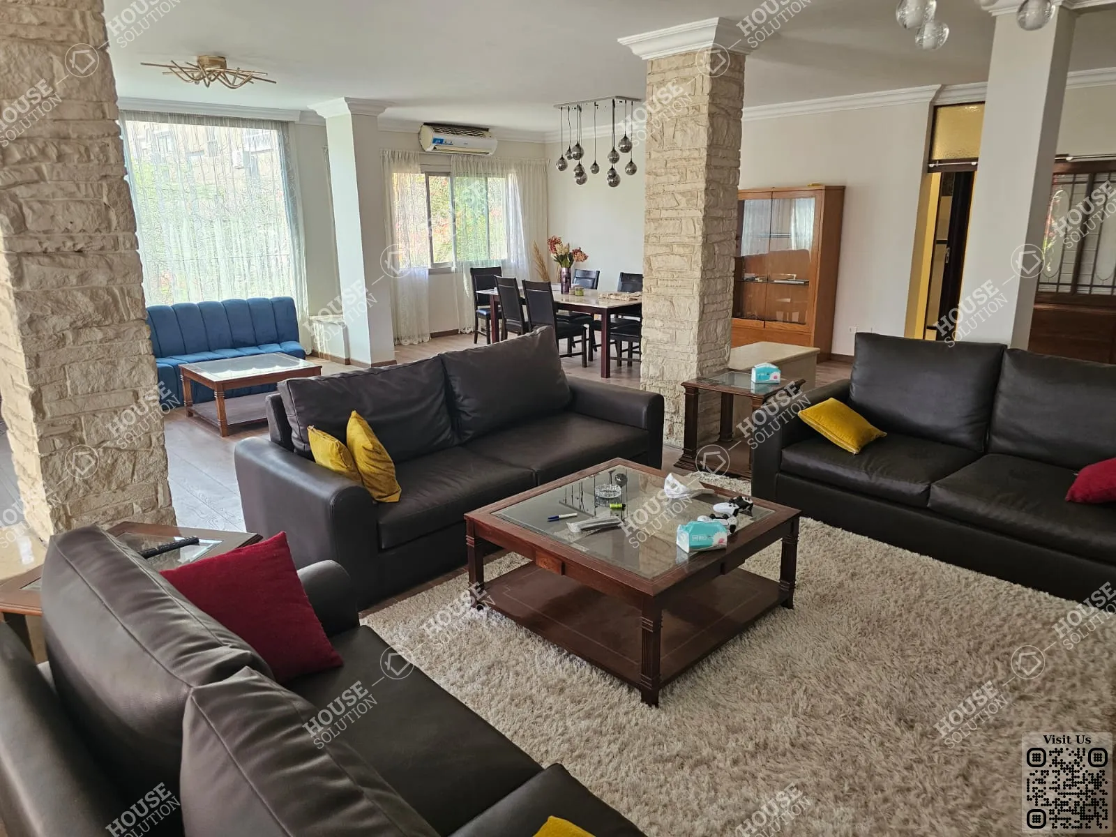 RECEPTION @ Apartments For Rent In Maadi Maadi Sarayat Area: 220 m² consists of 4 Bedrooms 3 Bathrooms Furnished 5 stars #3838-0