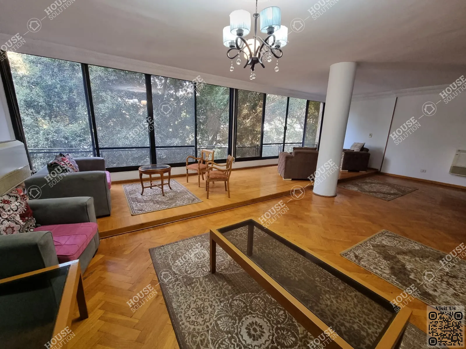 RECEPTION  @ Apartments For Rent In Maadi Maadi Sarayat Area: 200 m² consists of 3 Bedrooms 2 Bathrooms Furnished 5 stars #3842-0
