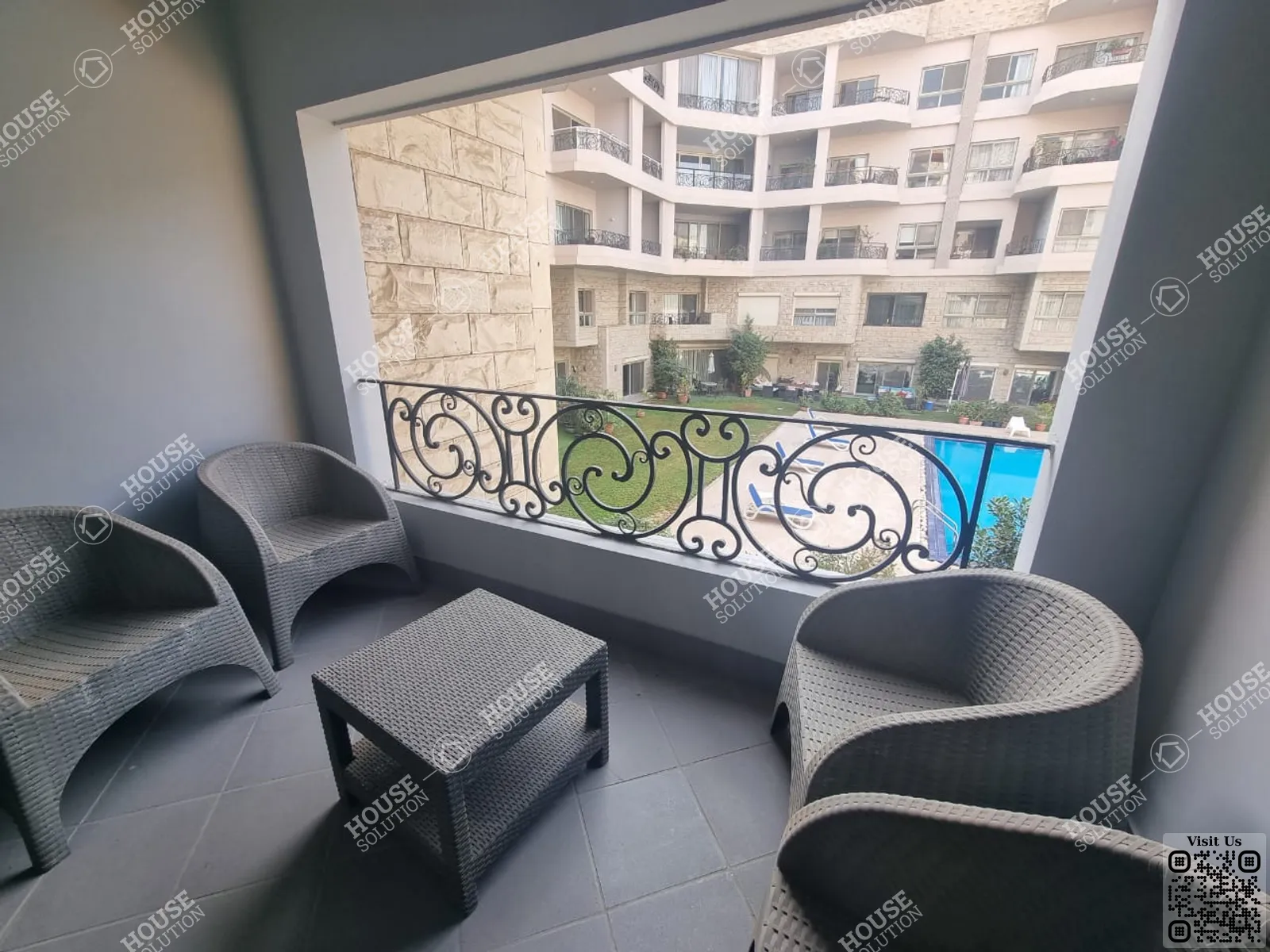 BALCONY  @ Apartments For Rent In Maadi Maadi Sarayat Area: 160 m² consists of 2 Bedrooms 1 Bathrooms Furnished 5 stars #3884-1