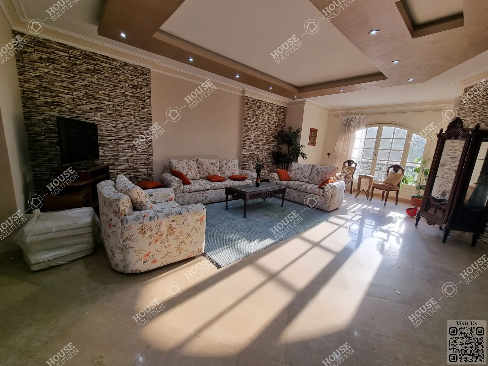 RECEPTION  @ Apartments For Rent In Maadi Maadi Sarayat Area: 200 m² consists of 3 Bedrooms 3 Bathrooms Furnished 5 stars #3915-0