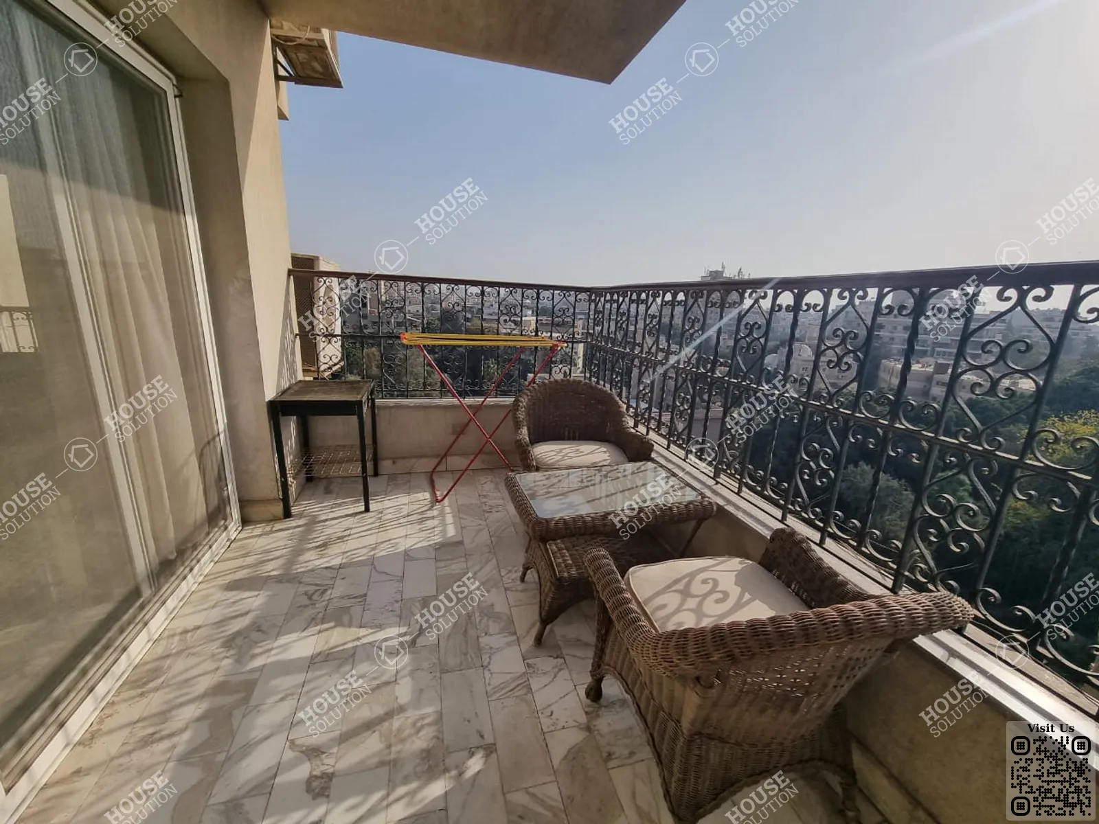 BALCONY  @ Apartments For Rent In Maadi Maadi Degla Area: 300 m² consists of 4 Bedrooms 4 Bathrooms Modern furnished 5 stars #3955-2