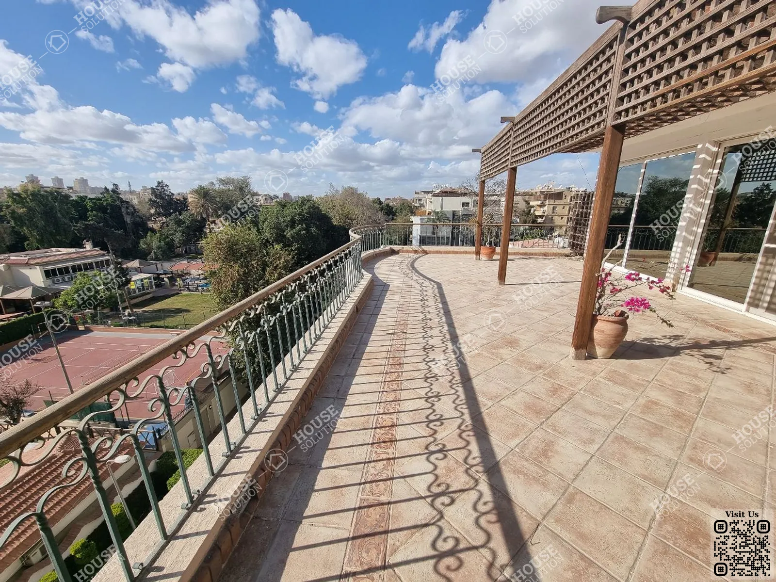 TERRACE  @ Penthouses For Rent In Maadi Maadi Sarayat Area: 550 m² consists of 5 Bedrooms 4 Bathrooms Semi furnished 5 stars #3962-0