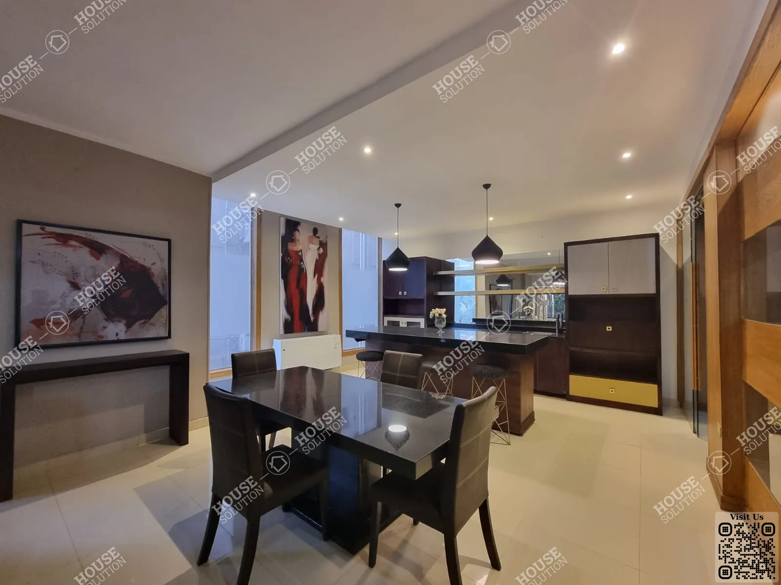 DINING AREA @ Apartments For Rent In Maadi Maadi Degla Area: 280 m² consists of 4 Bedrooms 3 Bathrooms Modern furnished 5 stars #3969-2