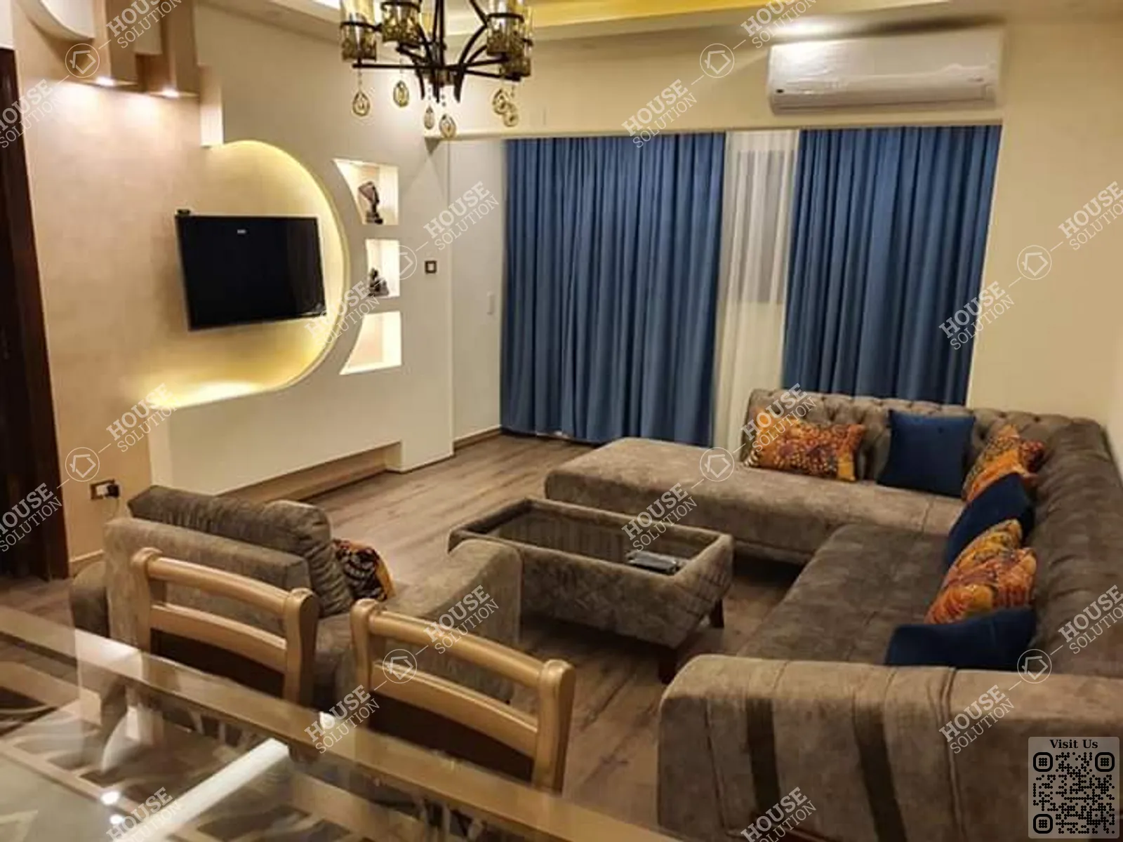 RECEPTION  @ Apartments For Rent In Maadi Maadi Degla Area: 126 m² consists of 2 Bedrooms 2 Bathrooms Modern furnished 5 stars #3977-1