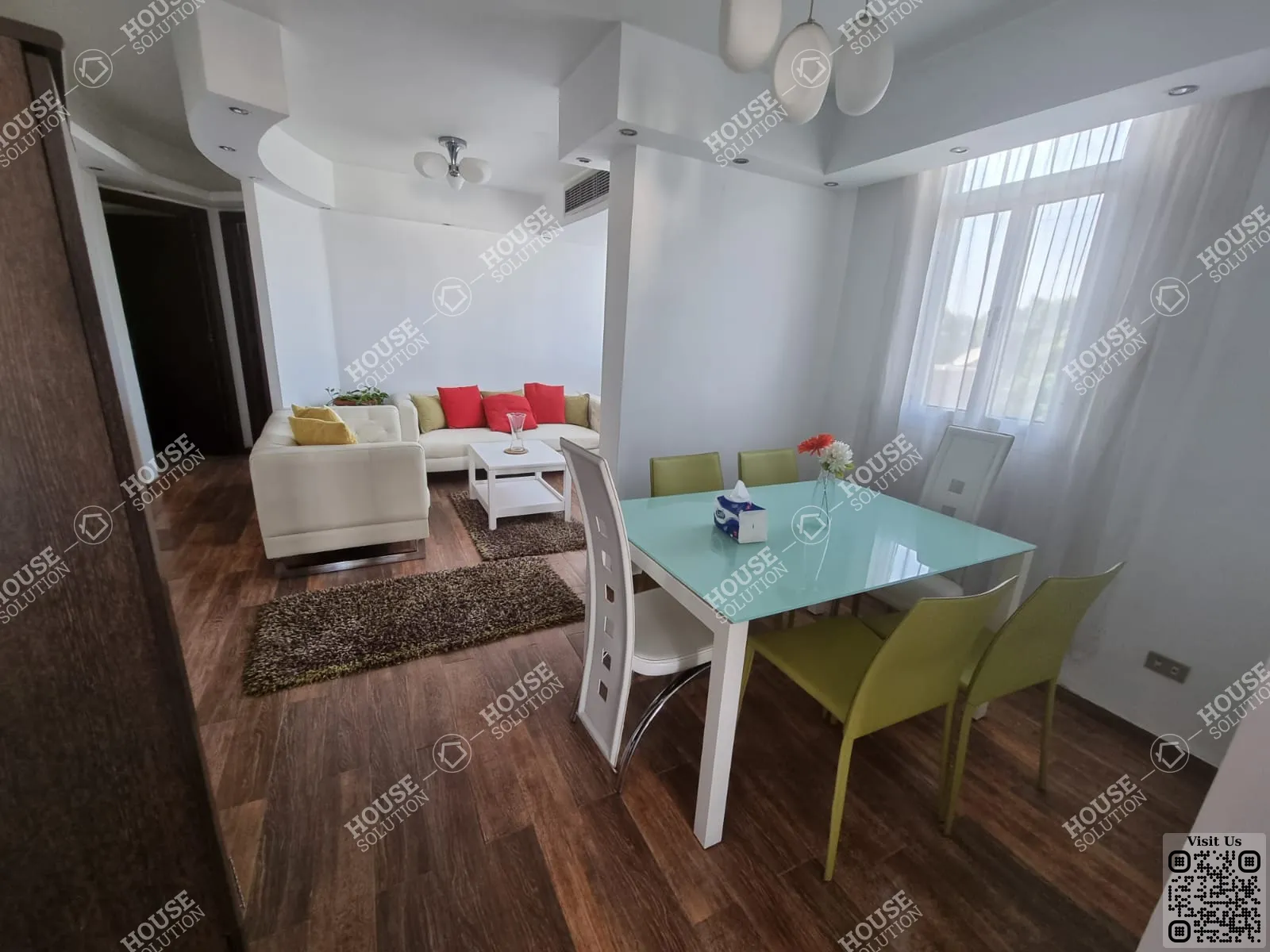 غرفة الاستقبال	 @ رووف للإيجار في المعادي دجله المعادي مساحة: 120 م² تتكون من 2 غرفة 2 حمام مفروش مودرن 5 نجوم #3998-0