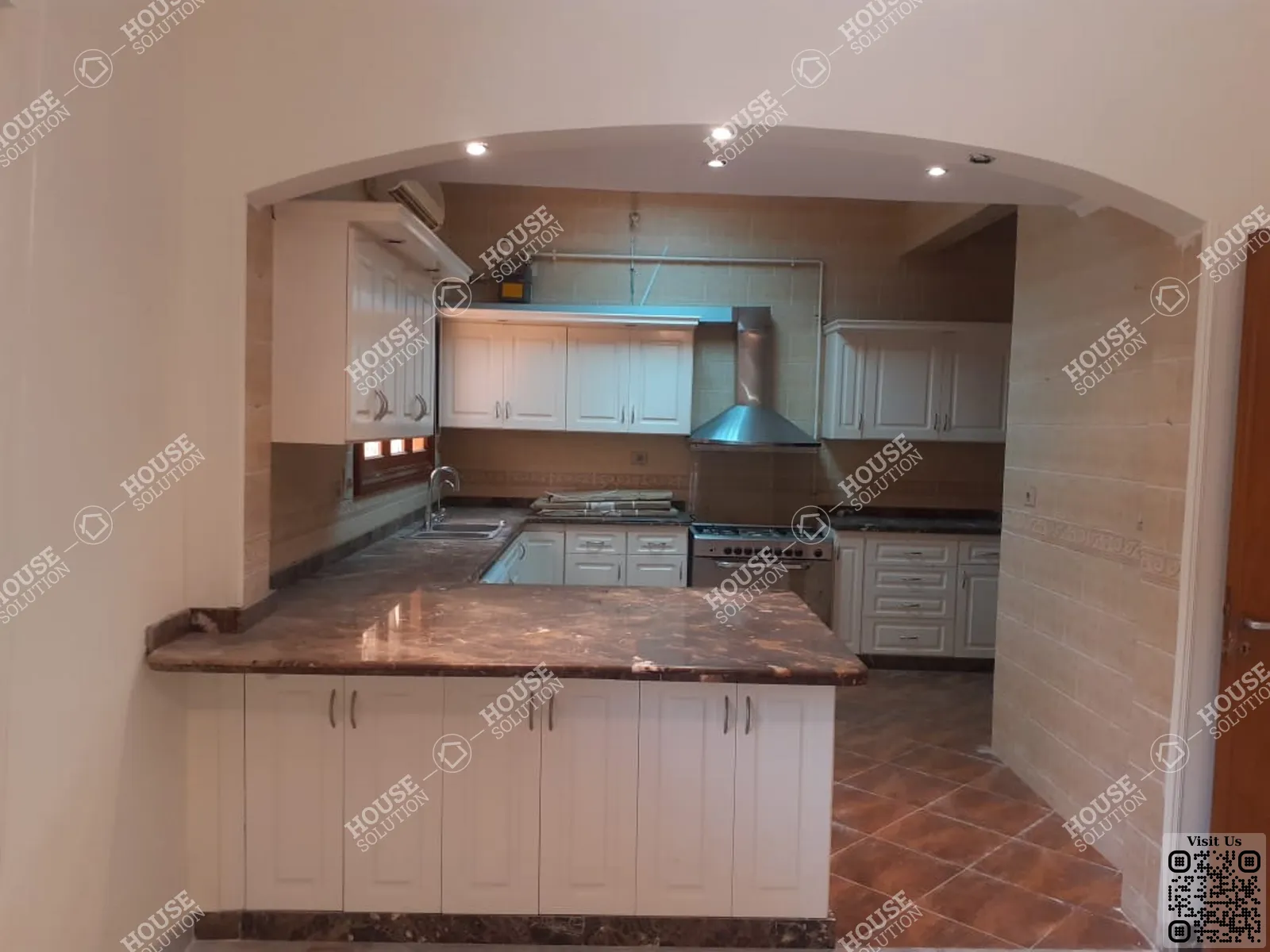 KITCHEN @ Ground Floors For Rent In Maadi Maadi Sarayat Area: 350 m² consists of 4 Bedrooms 3 Bathrooms Semi furnished 4 stars #4070-0