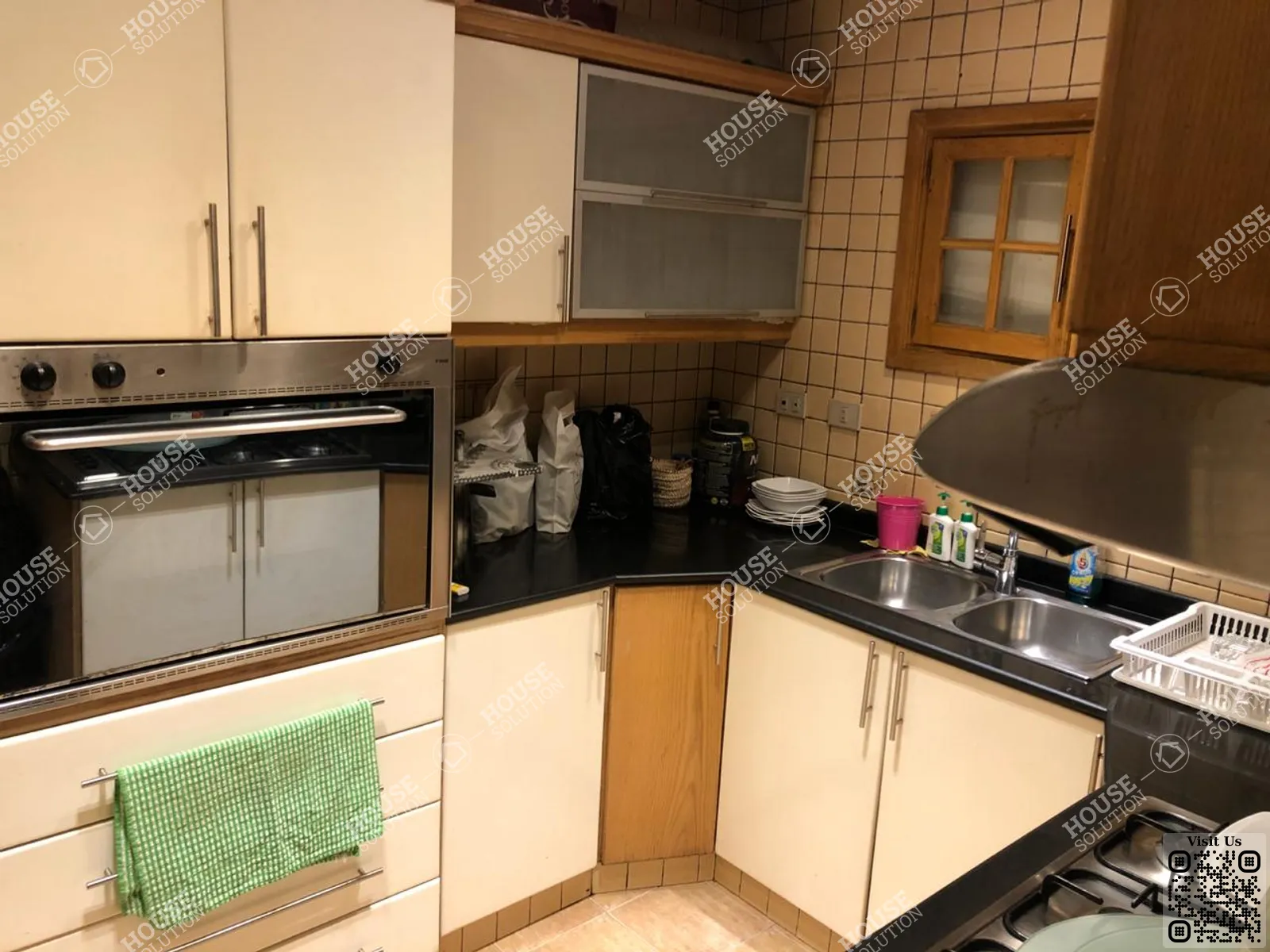 KITCHEN  @ Apartments For Rent In Maadi Maadi Degla Area: 185 m² consists of 2 Bedrooms 3 Bathrooms Modern furnished 5 stars #4090-2