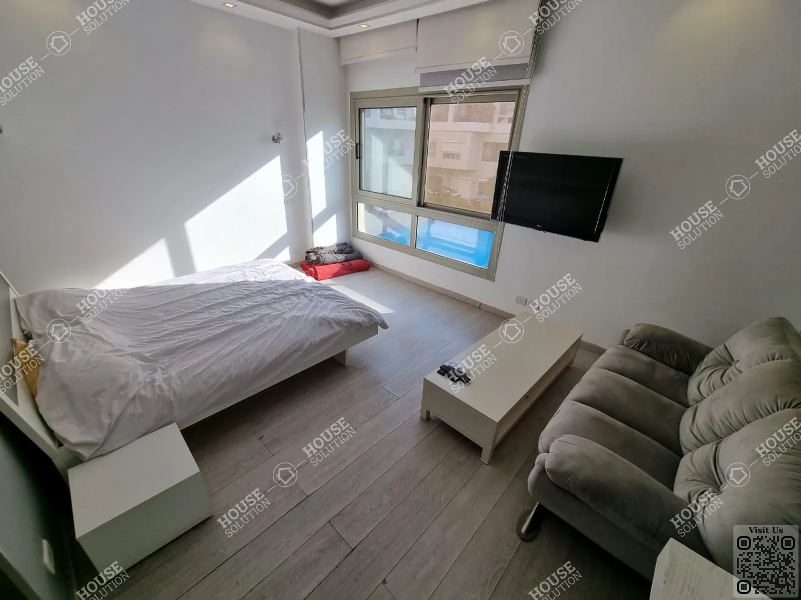 MASTER BEDROOM  @ Studios For Rent In Maadi Maadi Sarayat Area: 50 m² consists of 1 Bedrooms 1 Bathrooms Modern furnished 5 stars #4125-0