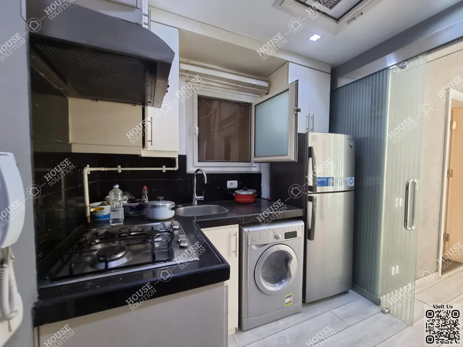 KITCHEN @ Studios For Rent In Maadi Maadi Sarayat Area: 50 m² consists of 1 Bedrooms 1 Bathrooms Modern furnished 5 stars #4125-2