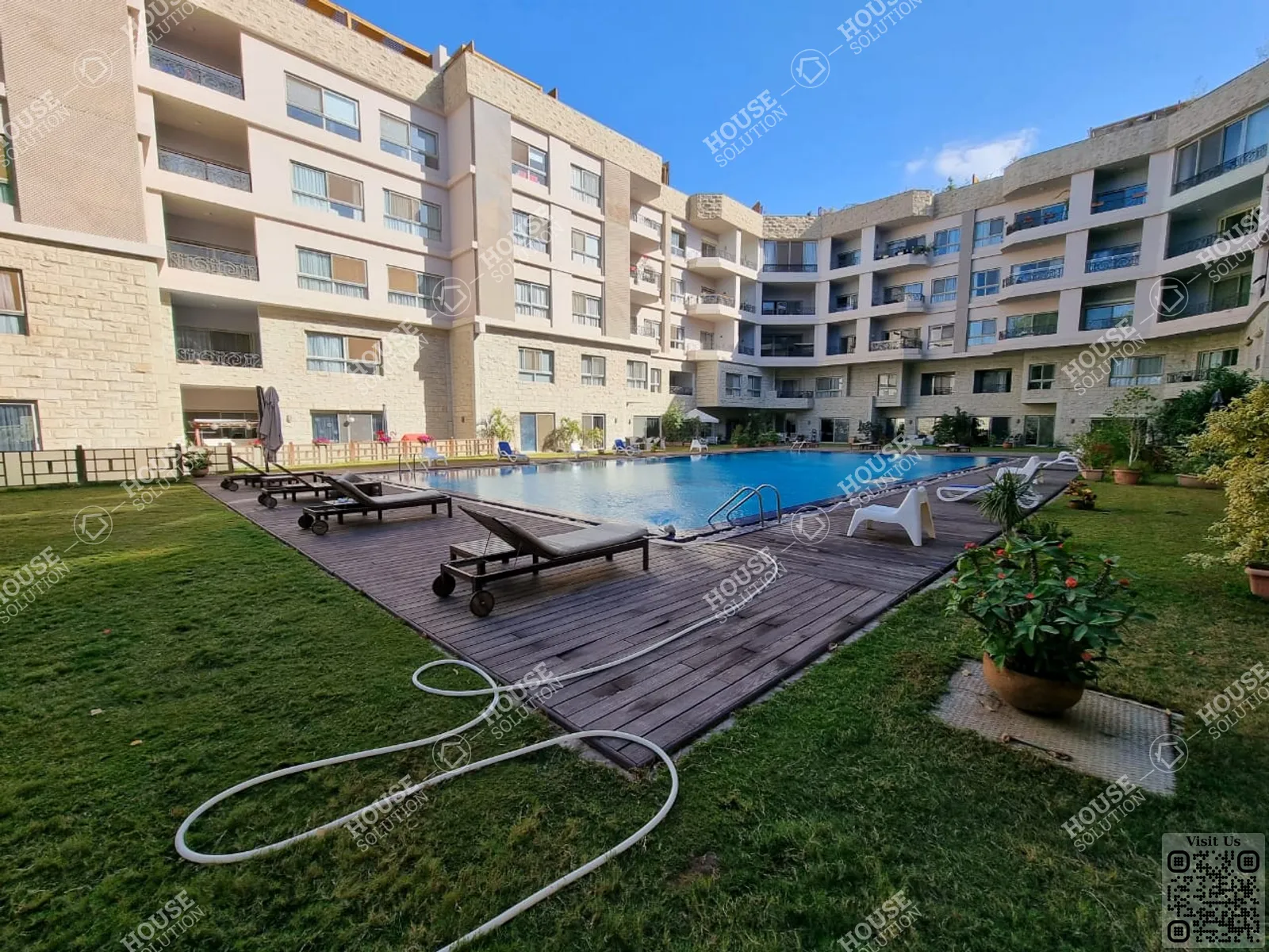 SHARED SWIMMING POOL @ Studios For Rent In Maadi Maadi Sarayat Area: 50 m² consists of 1 Bedrooms 1 Bathrooms Modern furnished 5 stars #4125-1