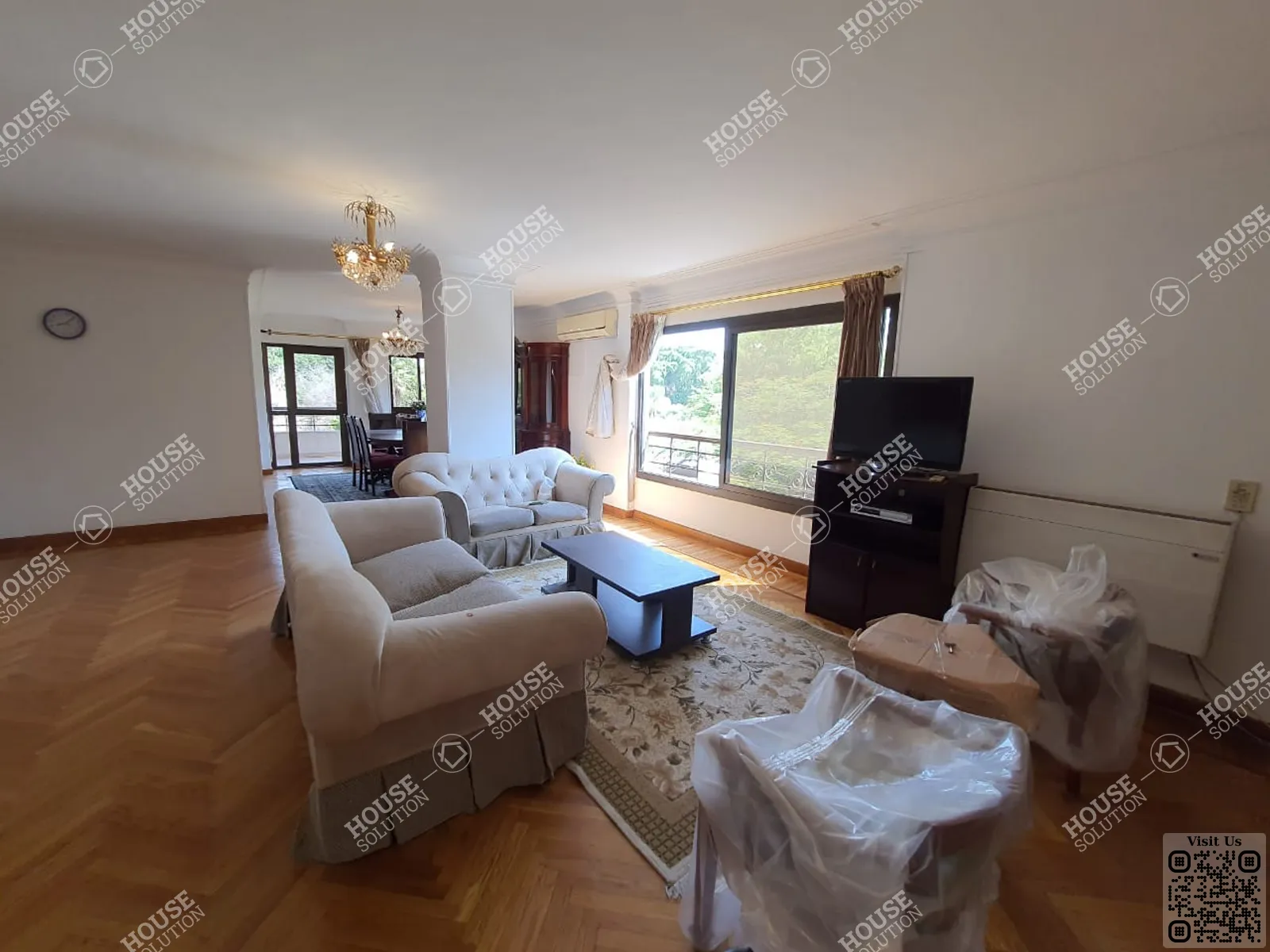 RECEPTION  @ Apartments For Rent In Maadi Maadi Sarayat Area: 200 m² consists of 3 Bedrooms 3 Bathrooms Furnished 4 stars #4136-0