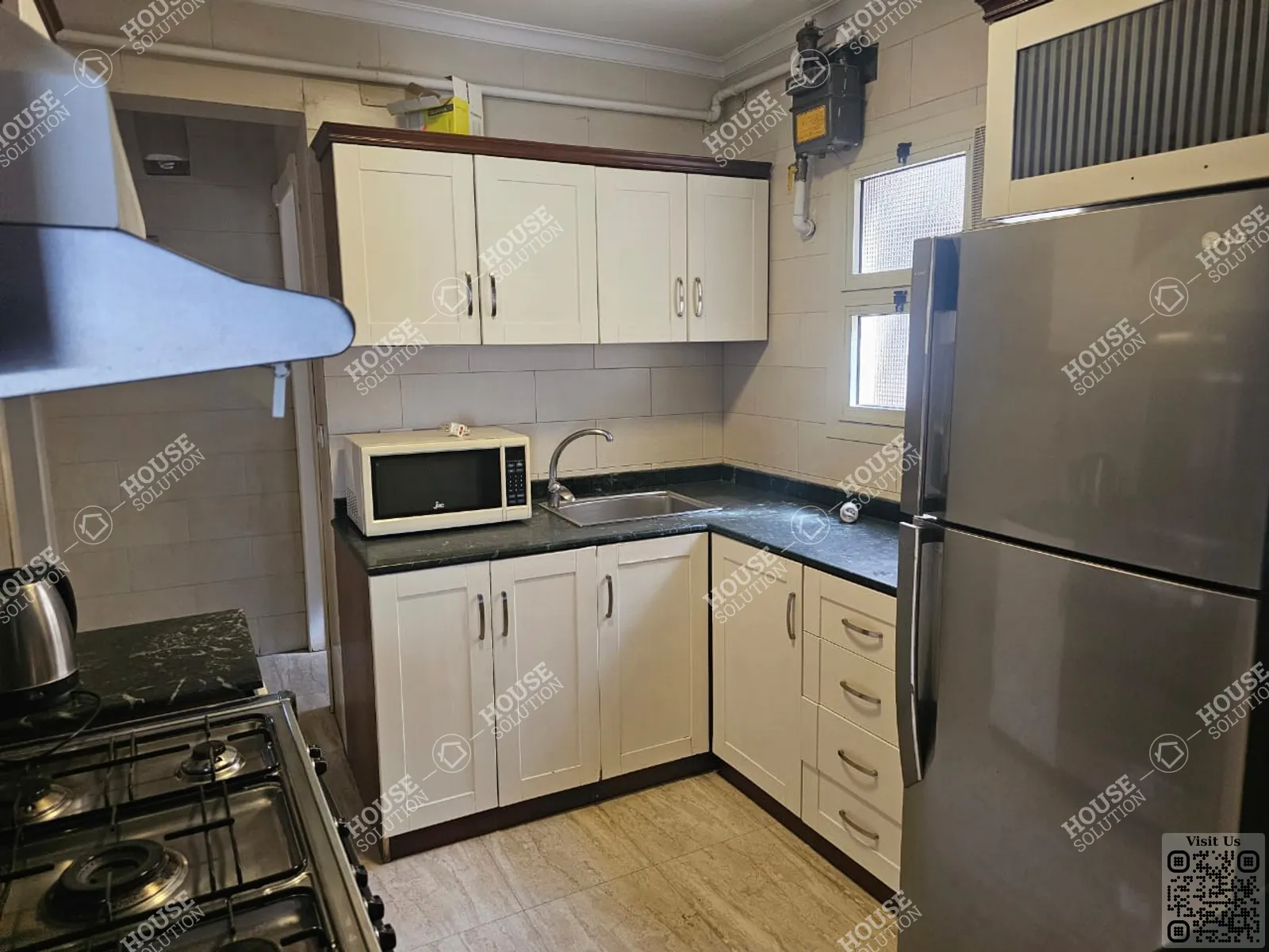 KITCHEN  @ Apartments For Rent In Maadi Maadi Degla Area: 130 m² consists of 2 Bedrooms 2 Bathrooms Modern furnished 5 stars #4143-1