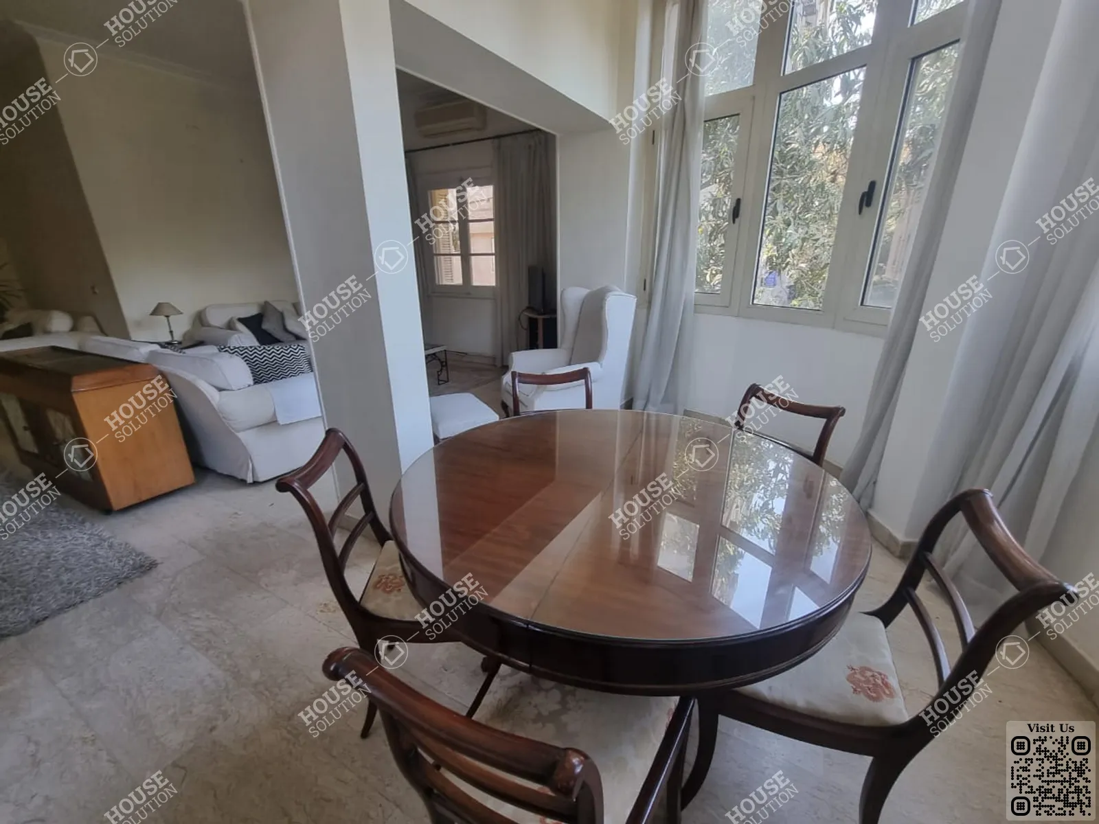 DINING AREA @ Apartments For Rent In Maadi Maadi Sarayat Area: 150 m² consists of 2 Bedrooms 2 Bathrooms Modern furnished 5 stars #4150-1