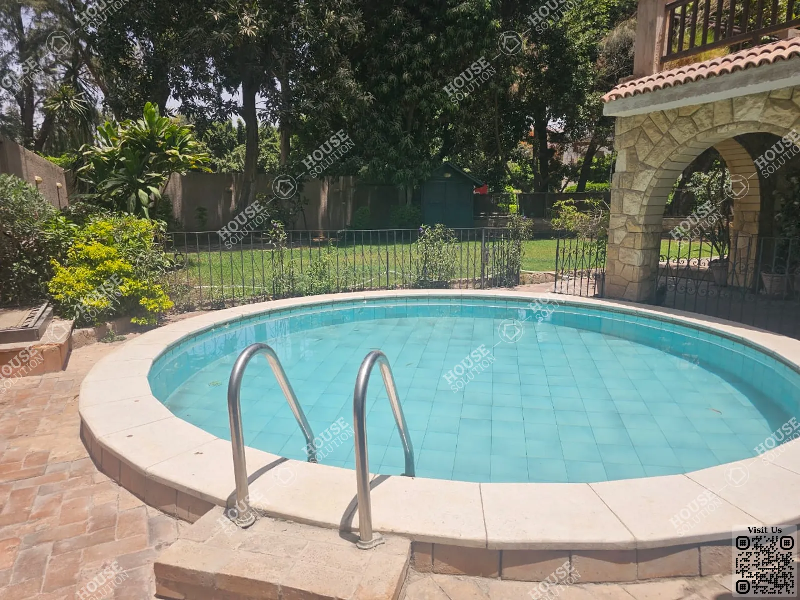 PRIVATE SWIMMING POOL  @ Villas For Rent In Maadi Maadi Sarayat Area: 480 m² consists of 4 Bedrooms 3 Bathrooms Semi furnished 5 stars #4164-1